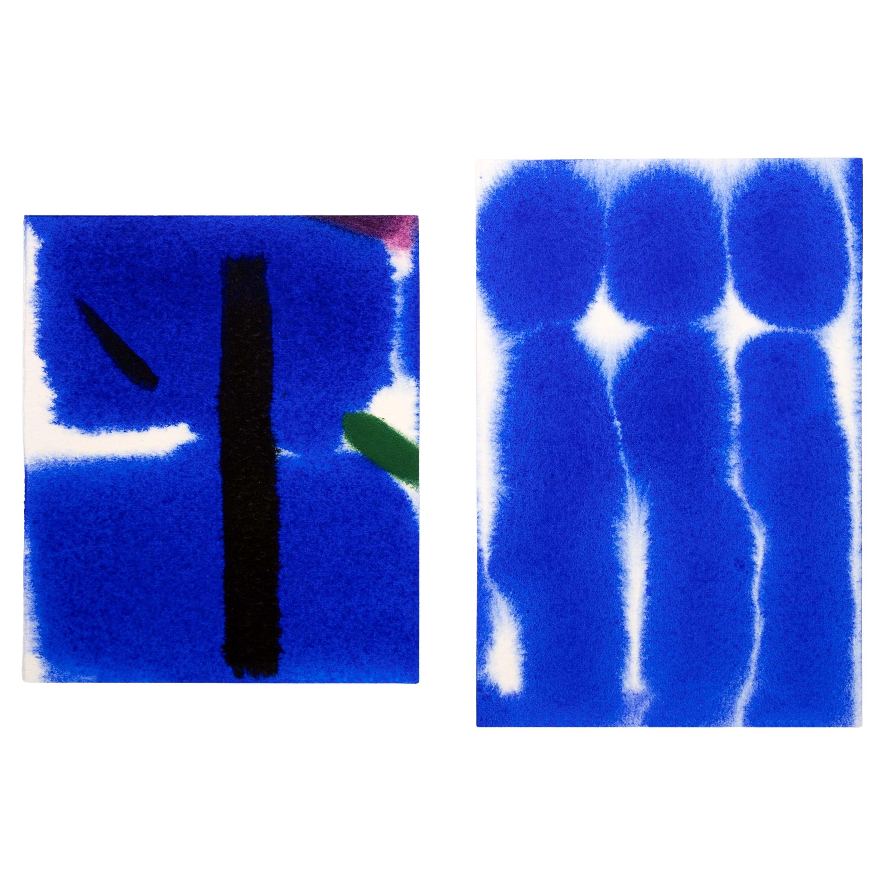 Jean Weinbaum Signed Pair of Contemporary Watercolor Painting on Paper Unframed
