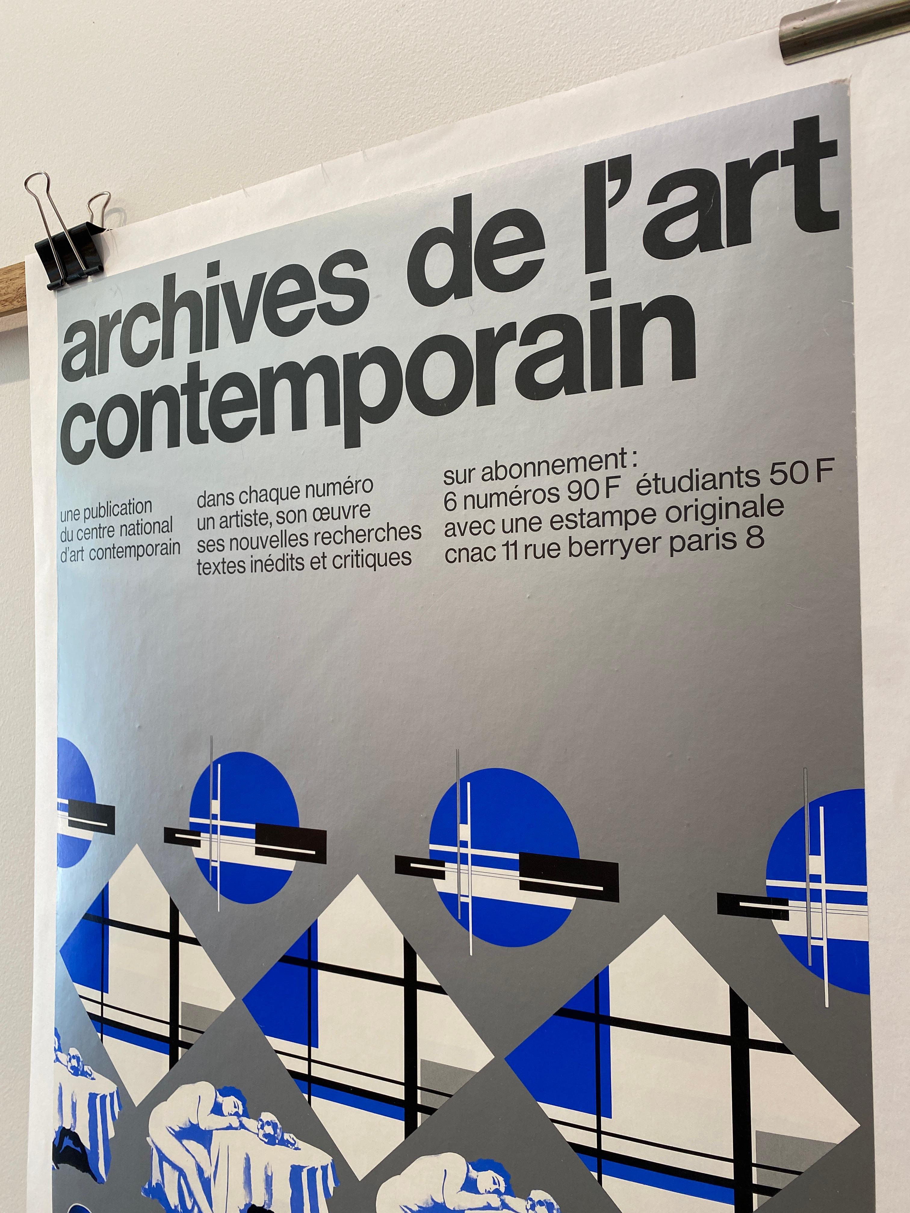 Papier Affiche originale de Jean Widmer, 