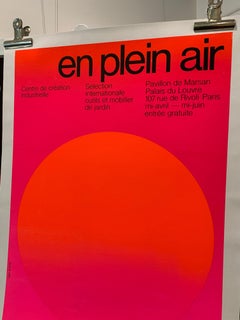 JEAN WIDMER Cartel francés original de época 'EN PLEIN AIR' c. 1960