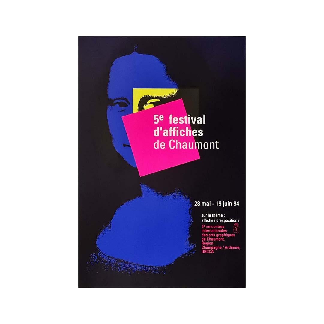 Originalplakat von Jean Widmer für das 5. Festival der Plakate von Chaumont, 1994 im Angebot 1