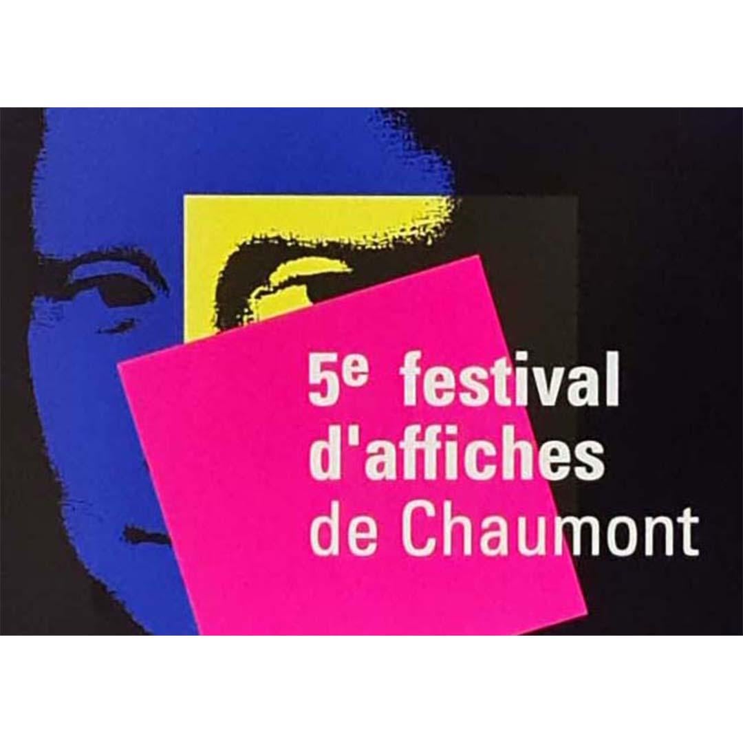 Originalplakat von Jean Widmer für das 5. Festival der Plakate von Chaumont, 1994 im Angebot 3