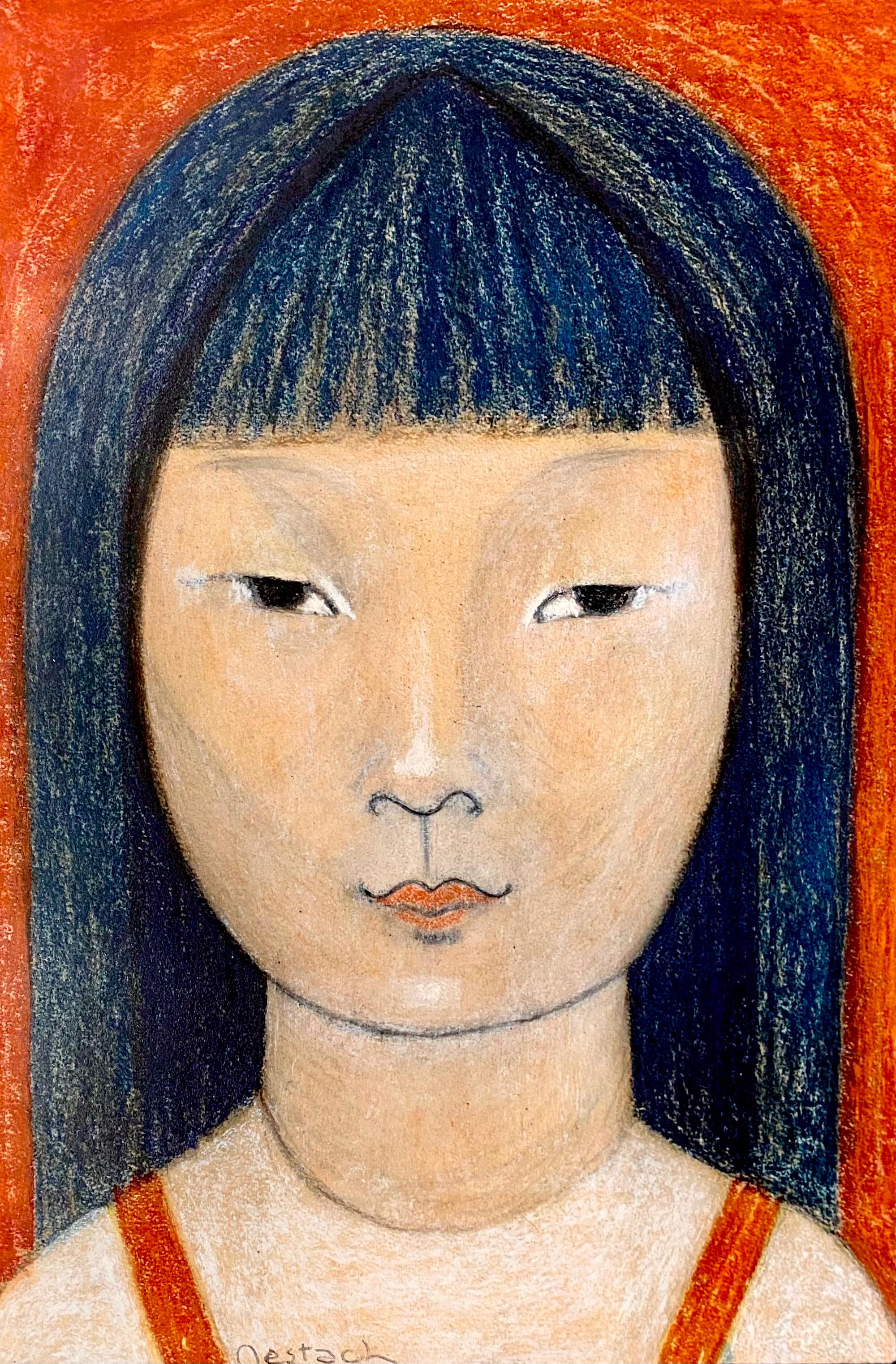 Jean Willy Mestach 
1936 - Gent - 2014
Belgischer Maler und Bildhauer

Porträt eines asiatischen Mädchens".

Signatur: signiert unten Mitte links 'Mestach'.
Medium: Ölpastell auf Papier
Abmessungen: Bildgröße 31 x 42, Rahmengröße 67 x 51