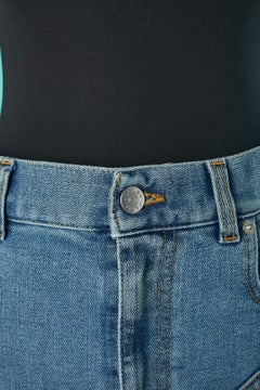 Jean with cut-work and tulle inset Mugler NEW