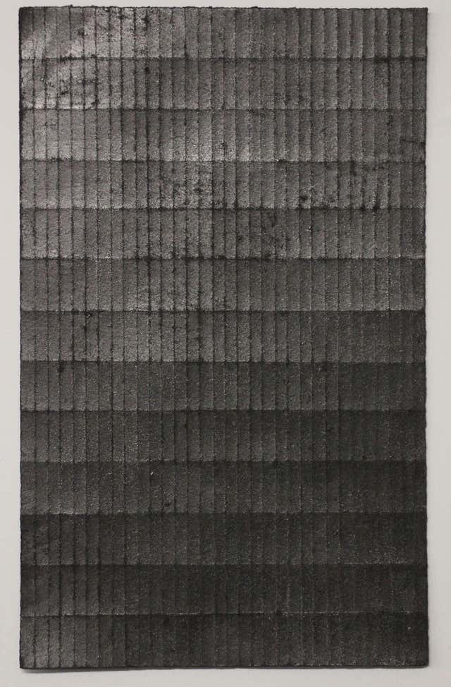 Jean Wolff - Graphite 1.4x1 - Original Abstract Minimal Painting ...