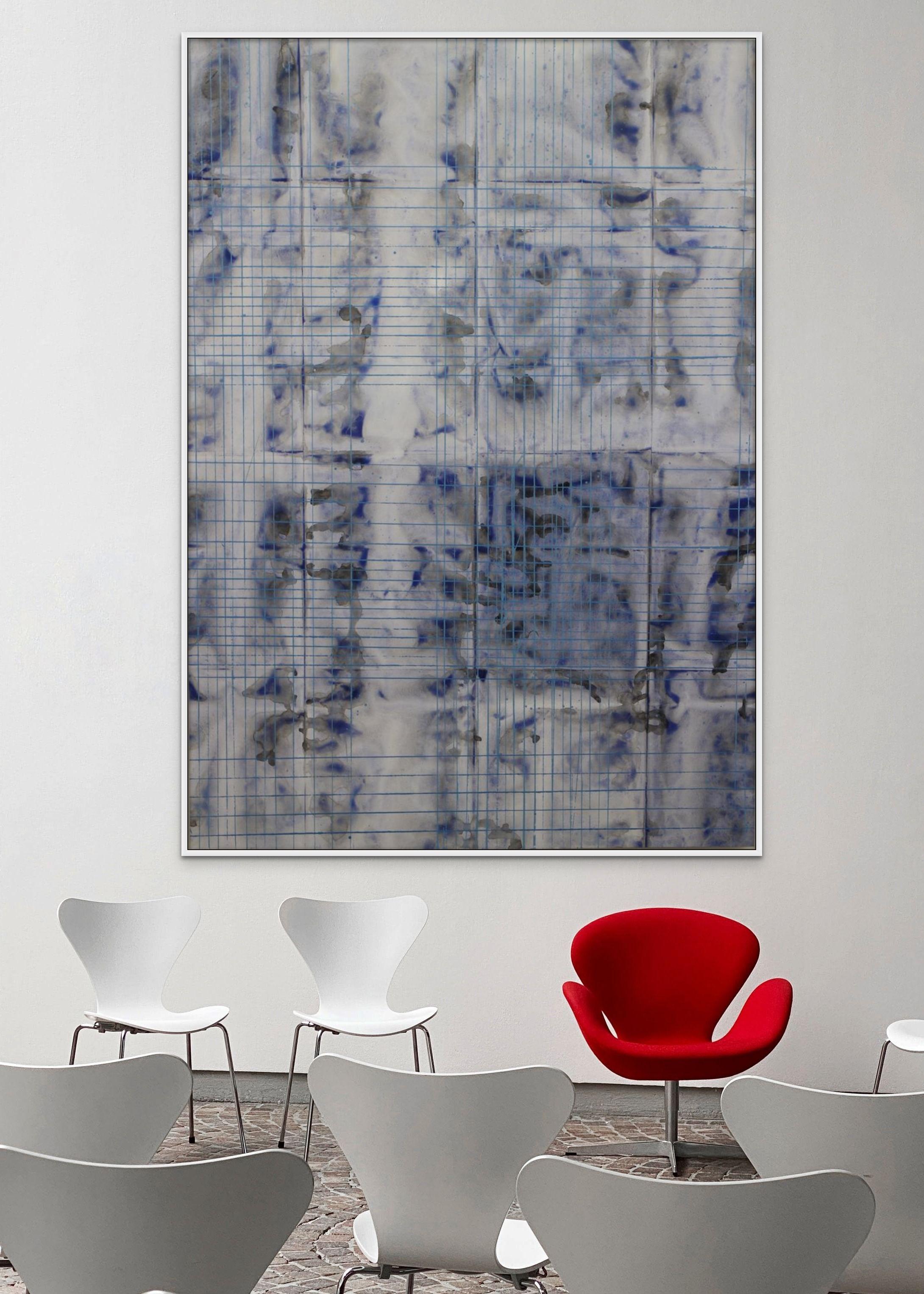 Large Size artwork with acrylic paint and enamel on canvas. Framing options included in Black, White and Natural wood framing. Please contact seller for the same.

BIO
Jean Wolff is a New York City-based abstract painter and printmaker. Her