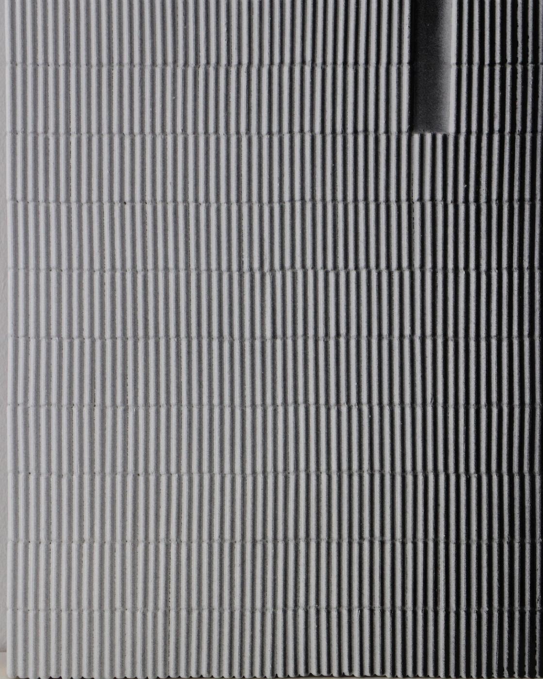 Jean Wolff Abstract Painting – Weißer, schwarzer Rod, Emaille und Holz auf Paneel, Gemälde