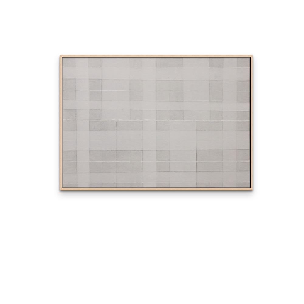 White Fold 2, Rectangular painting on Canvas - Painting by Jean Wolff