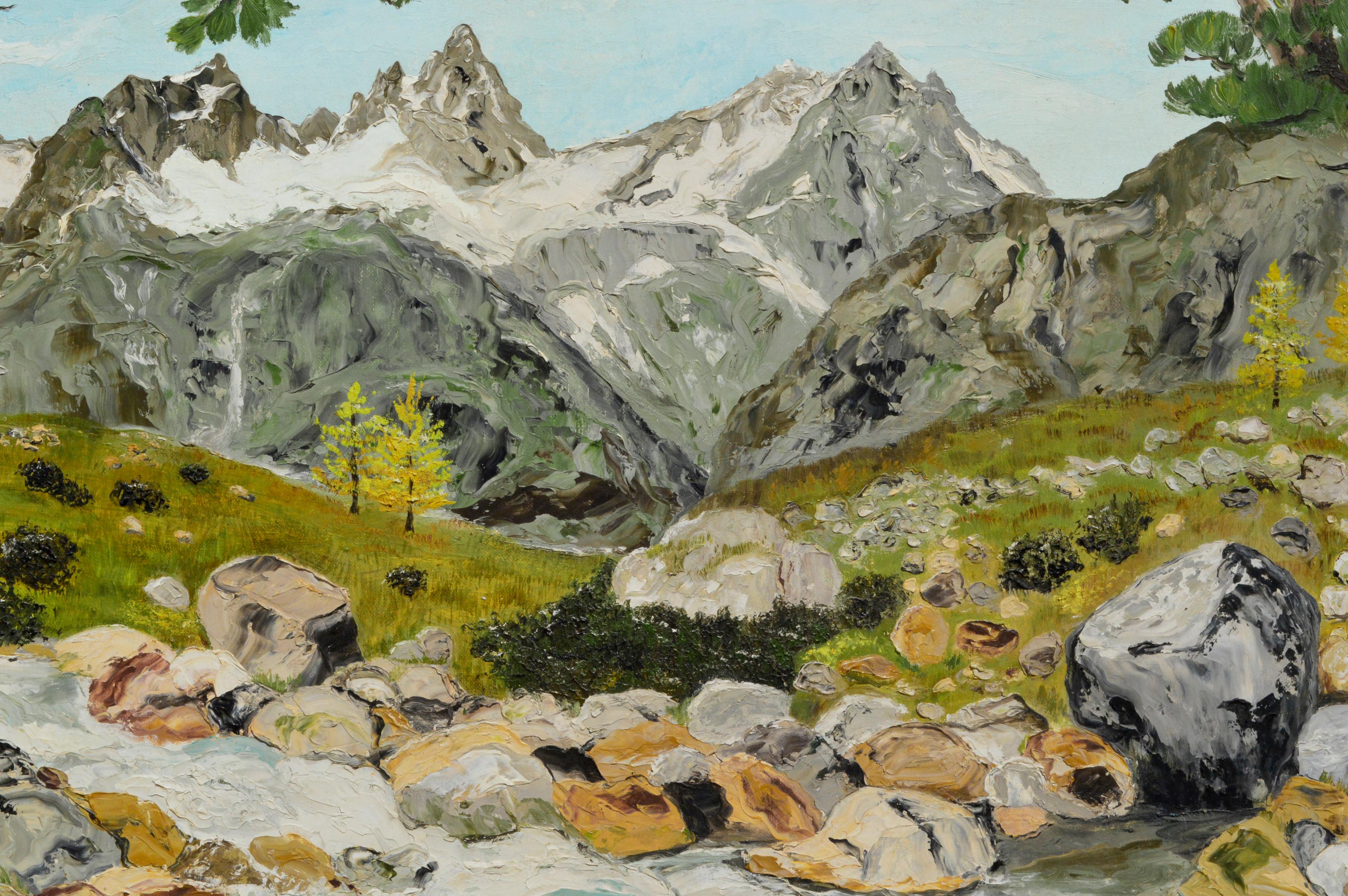 Desolation Wilderness, Sierra Mountains - Painting by Jeanelle L. Scott