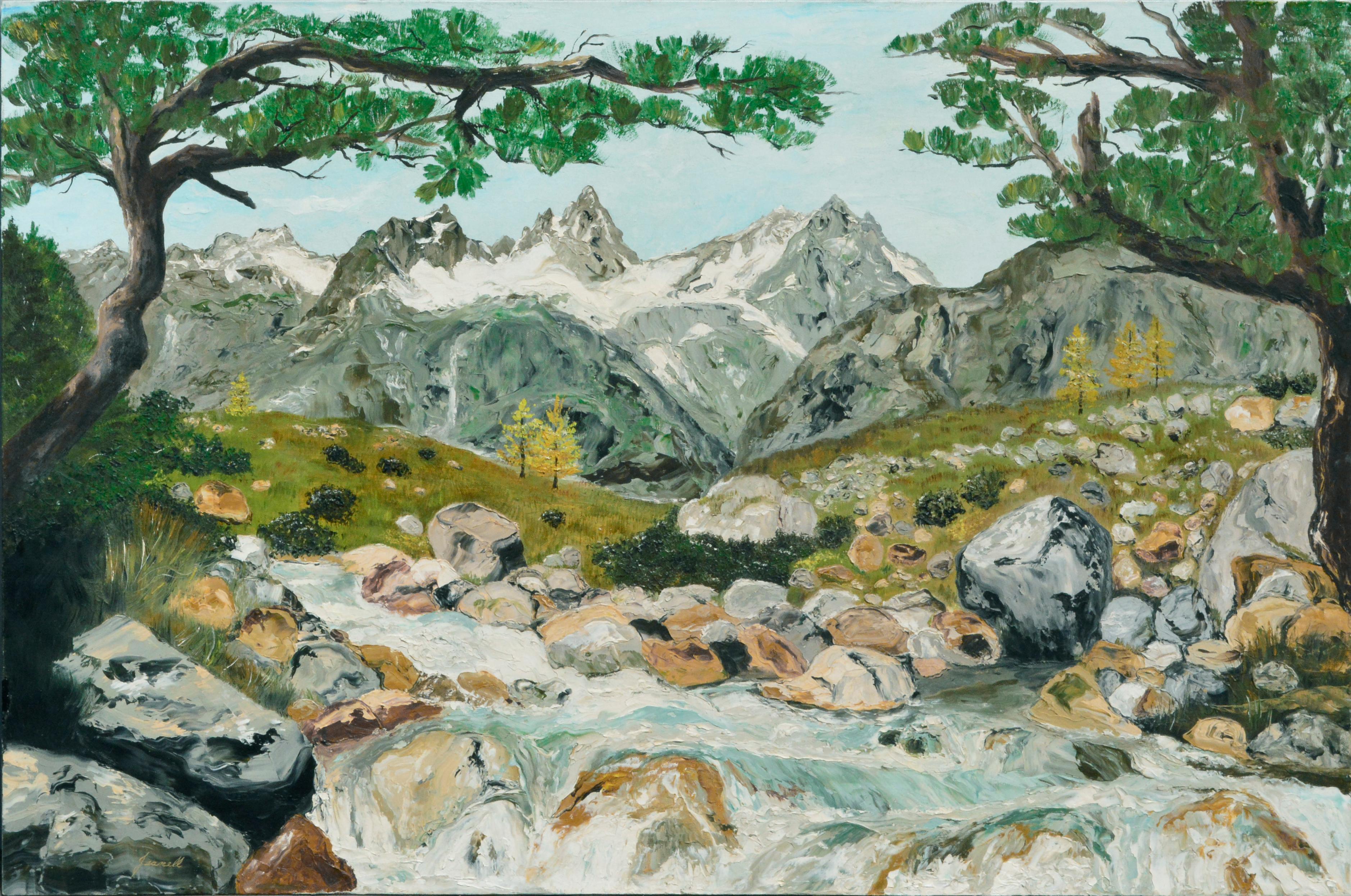 Jeanelle L. Scott Landscape Painting - Desolation Wilderness, Sierra Mountains