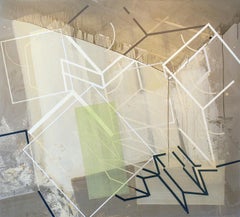 Permanently Temporary #2: Geometric & Gestural Abstract Painting in Earth Tones