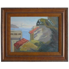 Jeanette Le Grue Impressionist Oil Painting of San Francisco Oakland Bay Bridge