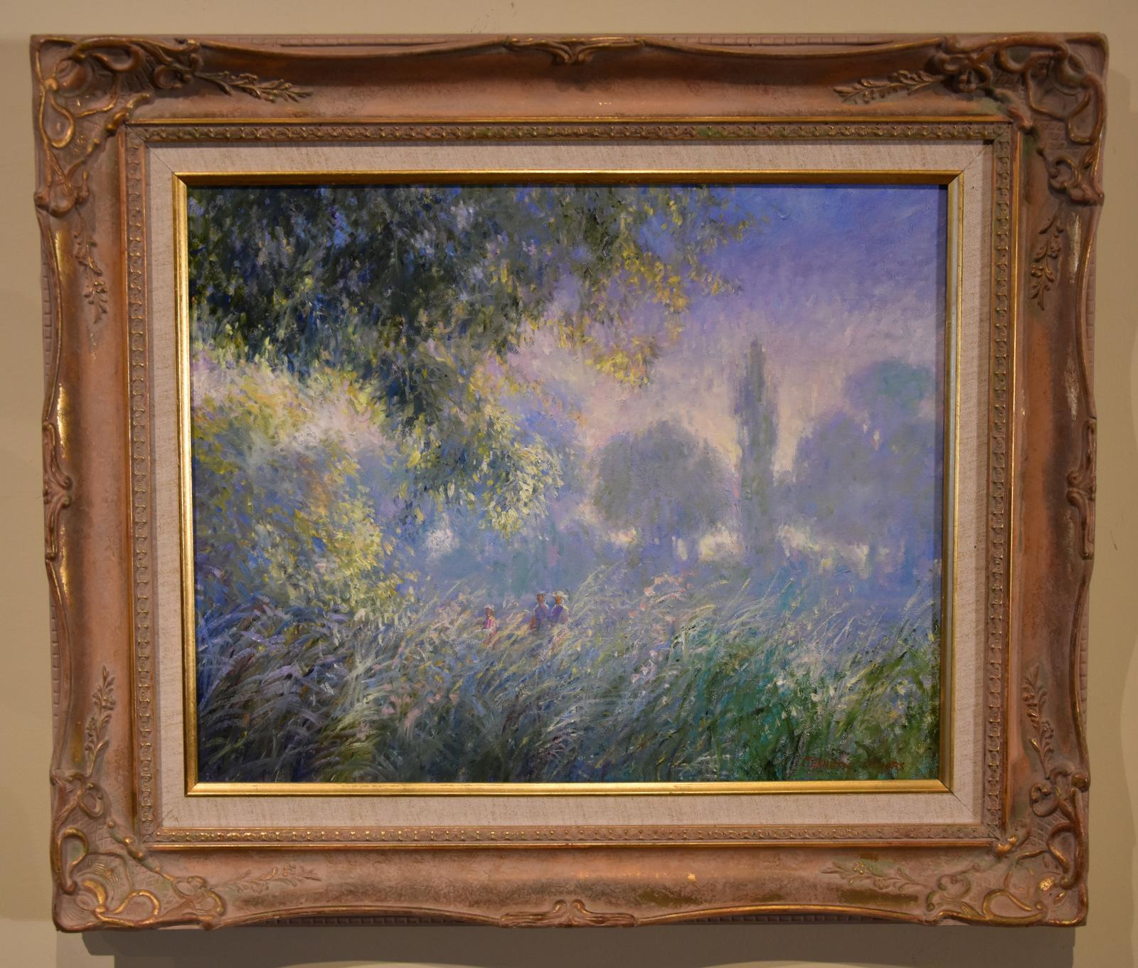 Ölgemälde von Jeanette Levers „Twilight on the Lakeside“