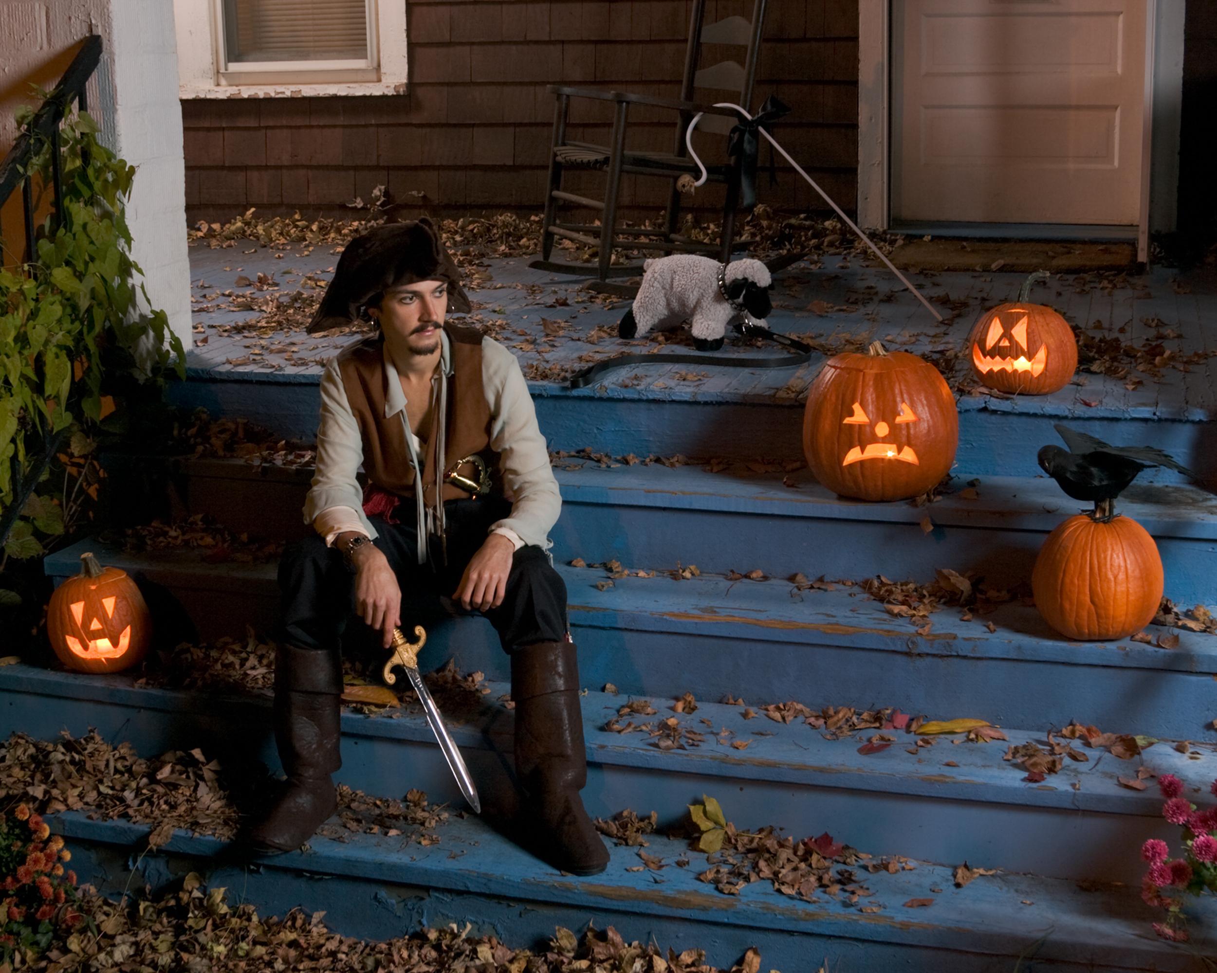 “Easy on the Eyes: Clare“ is a staged photograph of an attractive man dressed as a pirate on Halloween. In this series, I explore the female gaze by providing visual pleasure specifically designed for a female viewer—though others may look over her