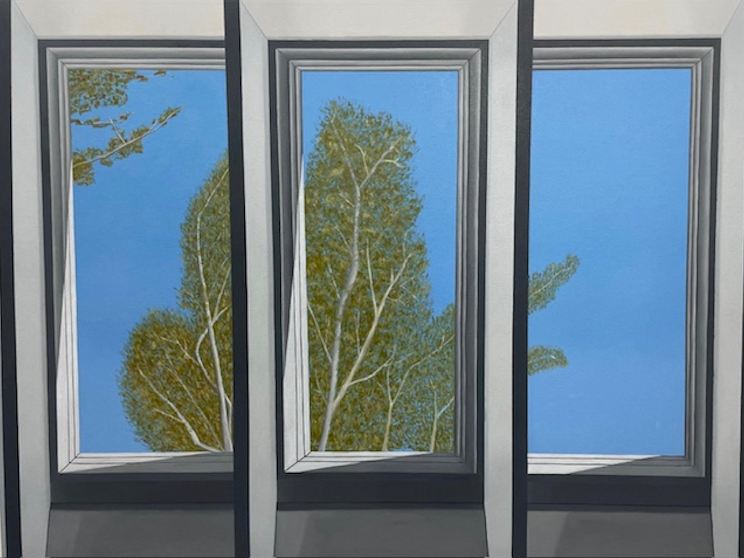 Salmonier Skylight - Original Realismus Landschaft Kunstwerk - Ölgemälde – Painting von Jeanette Meehan