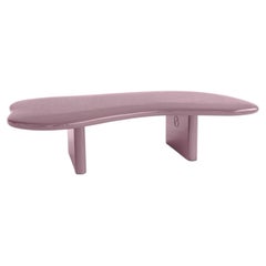 Jeanette No.11 Modern Sculptural Coffee Table in Soft Lilac High Gloss Lacquer