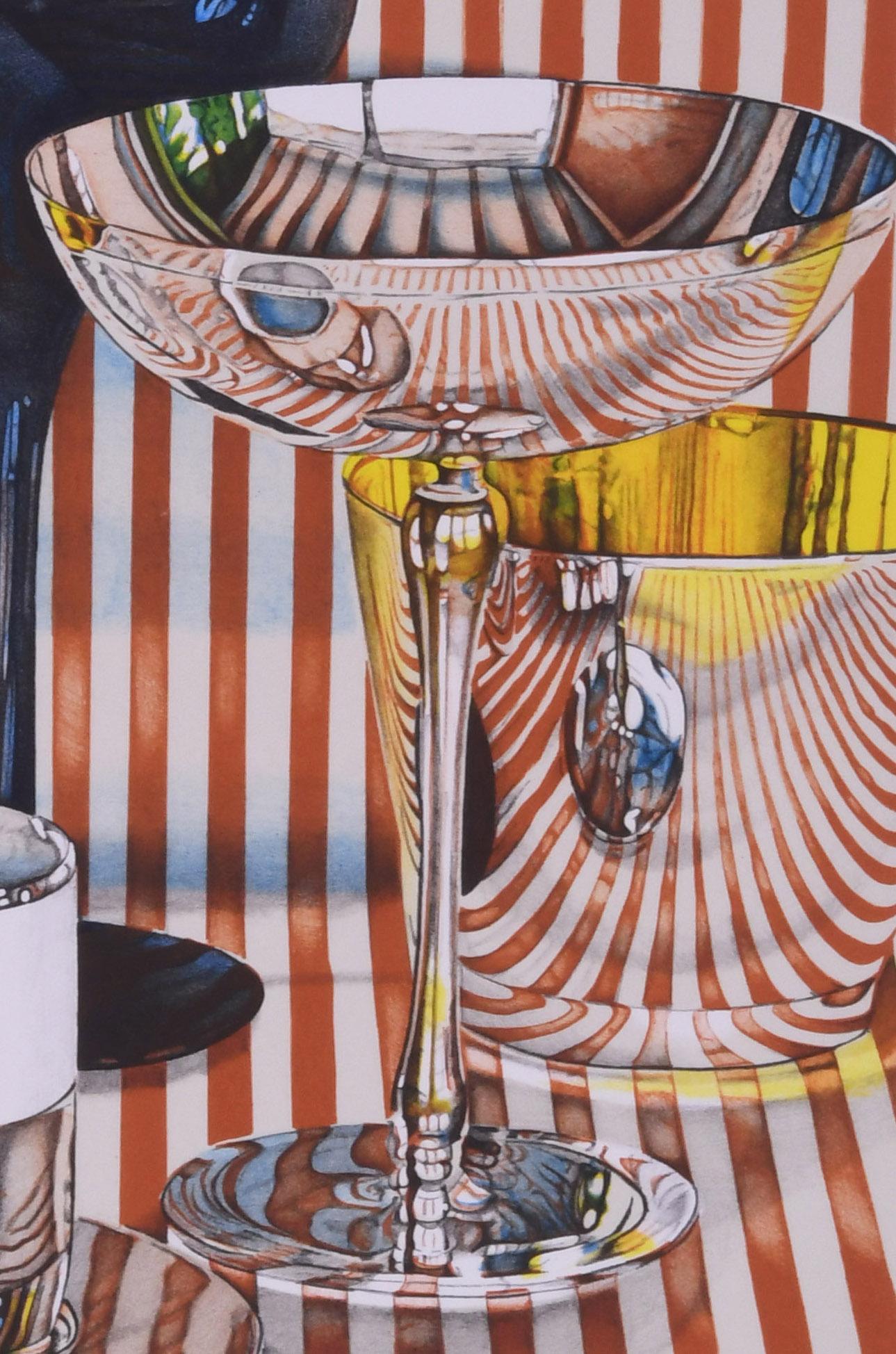 La Terrazza - Noir Still-Life Print par Jeanette Pasin-Sloan