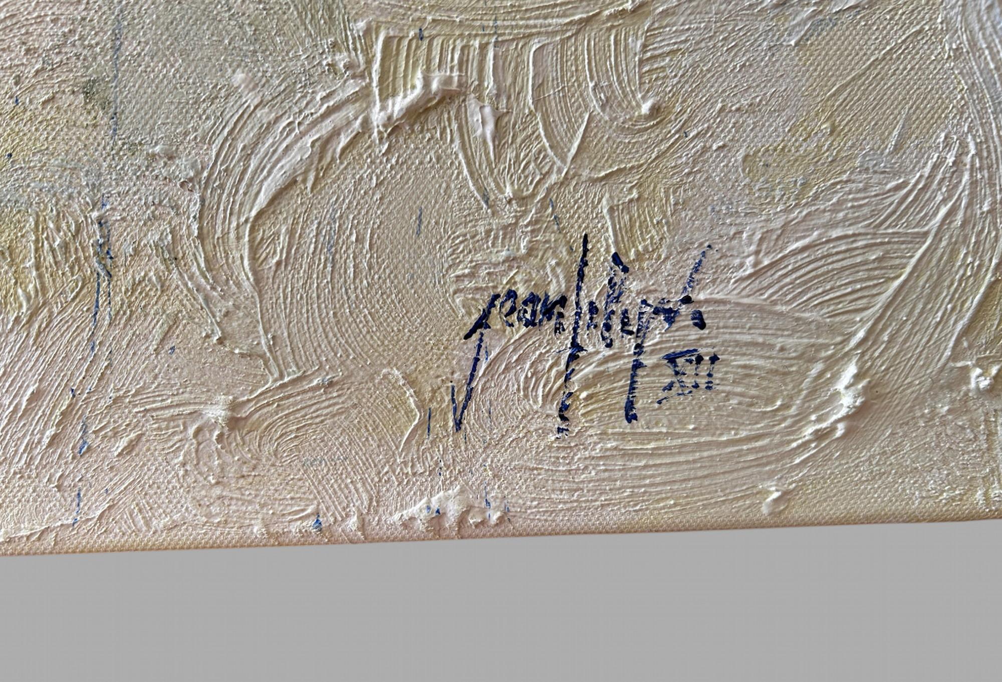 Jeanfilip - Large Acrylic, Collage on Canvas - Le Vol De Papillons - Signed 2012 For Sale 3
