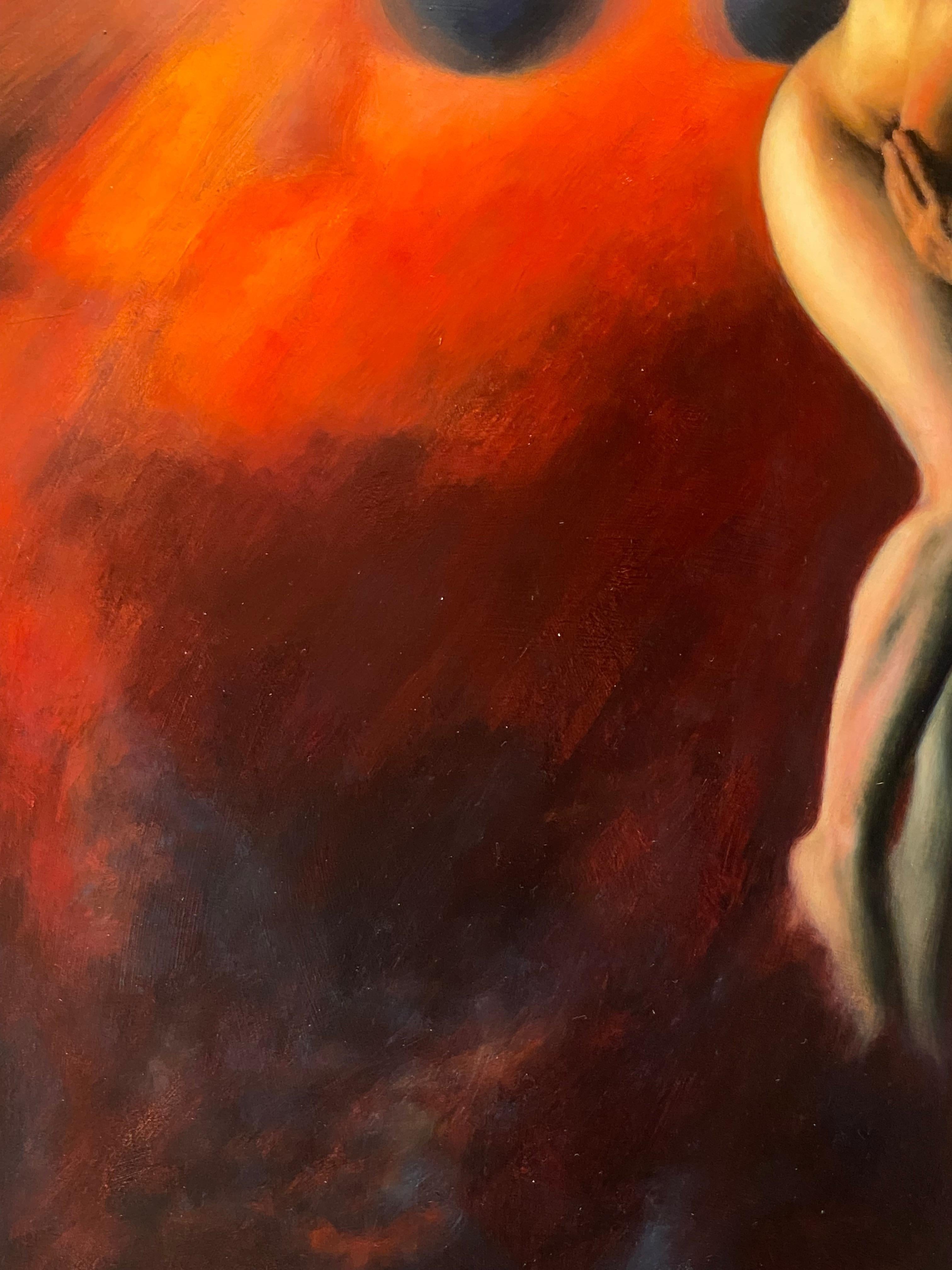 Alignment - 21st Century Realistic Painting of a person For Sale 3