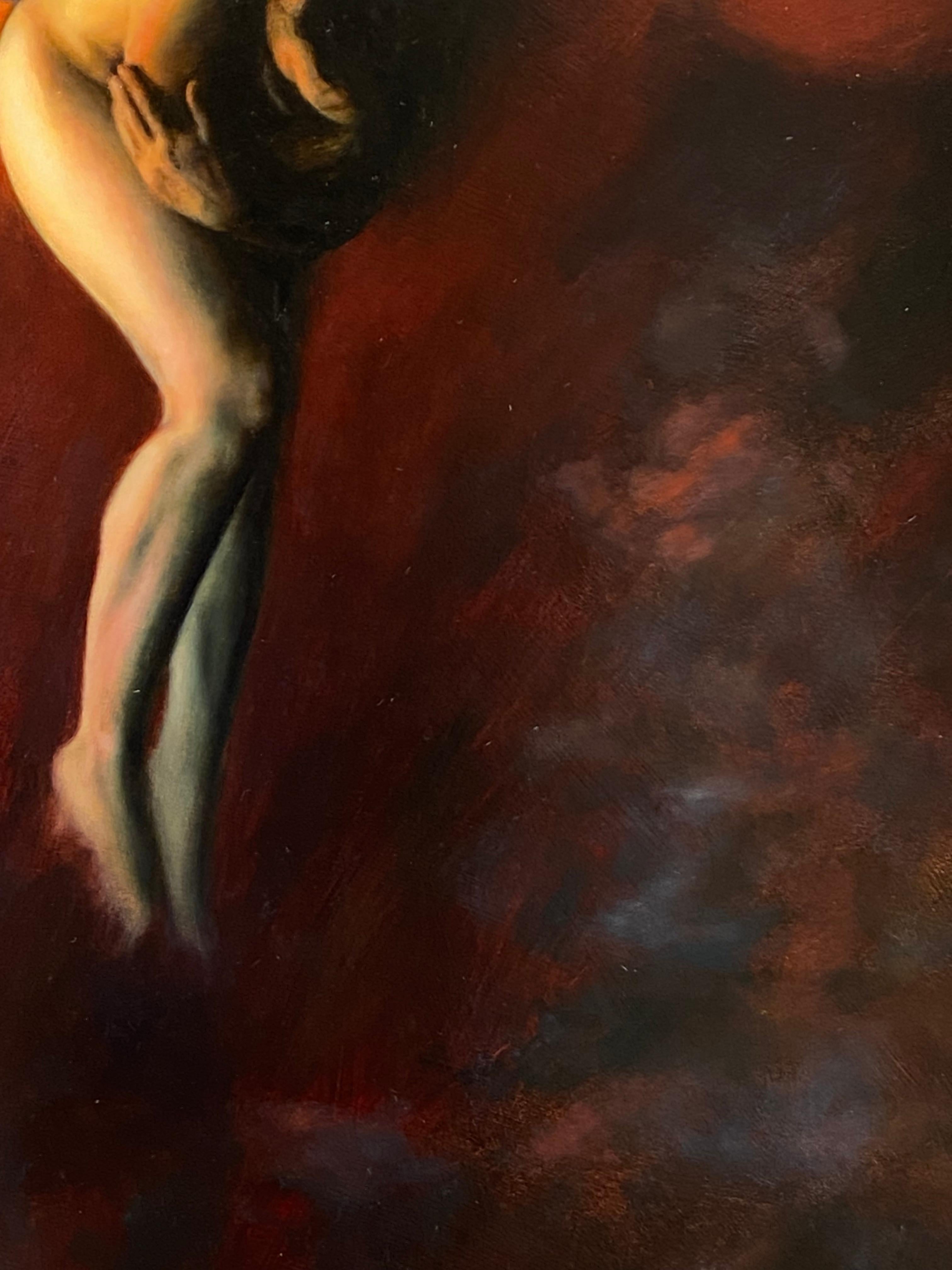Alignment - 21st Century Realistic Painting of a person For Sale 4