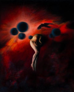 Alineación - Pintura realista del siglo XXI de una persona