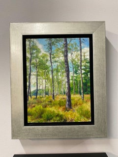 Bouleaux sur la Veluwe - 21e siècle Peinture réaliste figurative de paysage