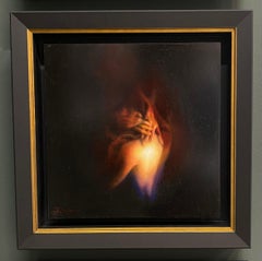 Kamin I – Realistisches figuratives Gemälde des 21. Jahrhunderts