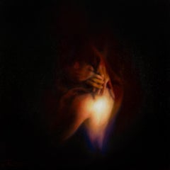 Fuego I - Pintura figurativa realista del siglo XXI