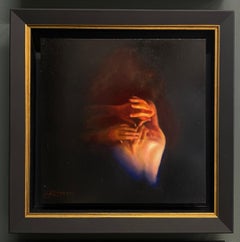 Fire IV - 21e siècle - peinture figurative réaliste