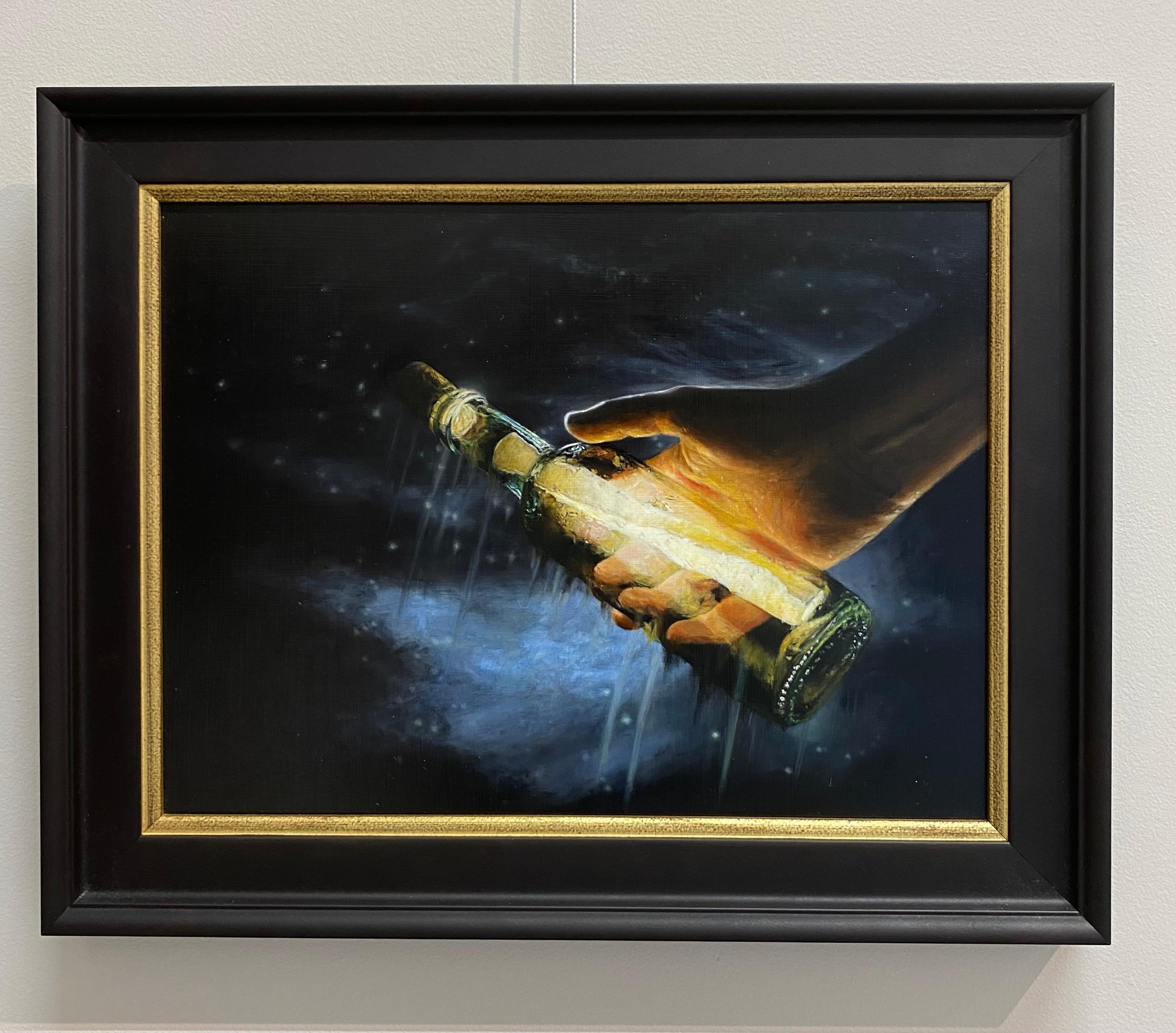 Note to self - 21st Century Realistic Figurative Painting For Sale 1