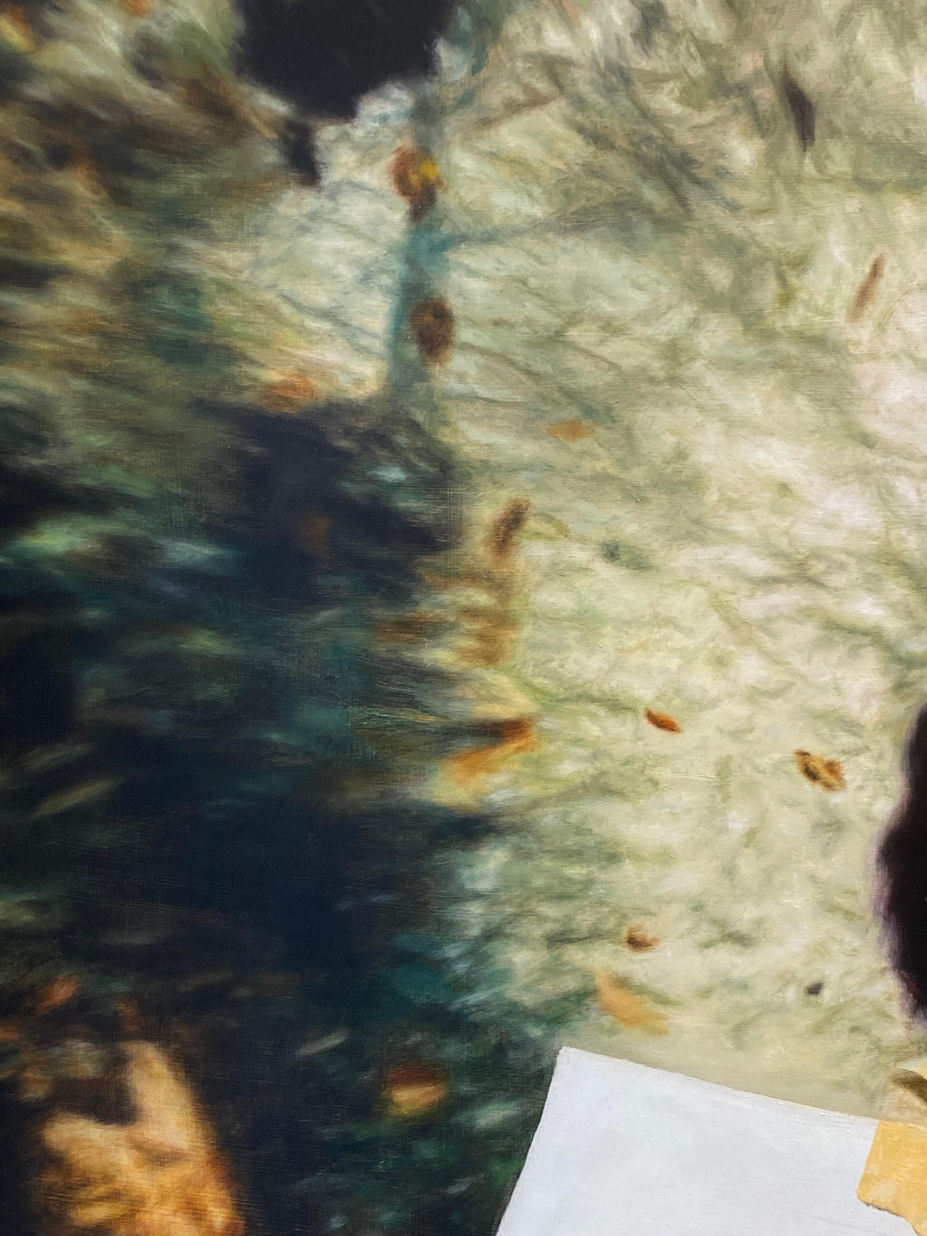 Okey – Realistisches Gemälde einer Person aus dem 21. Jahrhundert (Schwarz), Figurative Painting, von Jeanine Donkers