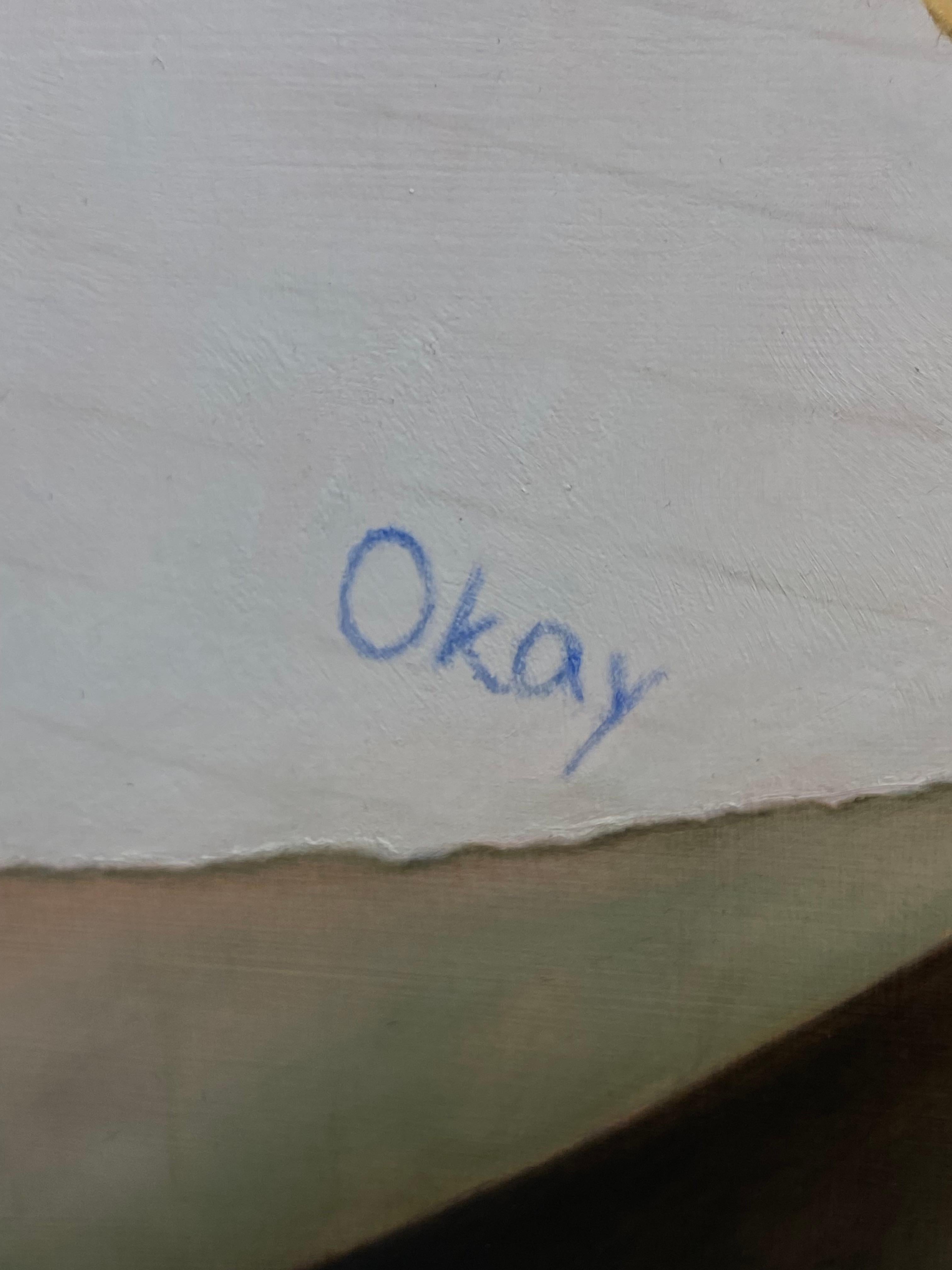 Okey – Realistisches Gemälde einer Person aus dem 21. Jahrhundert im Angebot 3