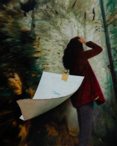 Okey - Pintura realista del siglo XXI de una persona