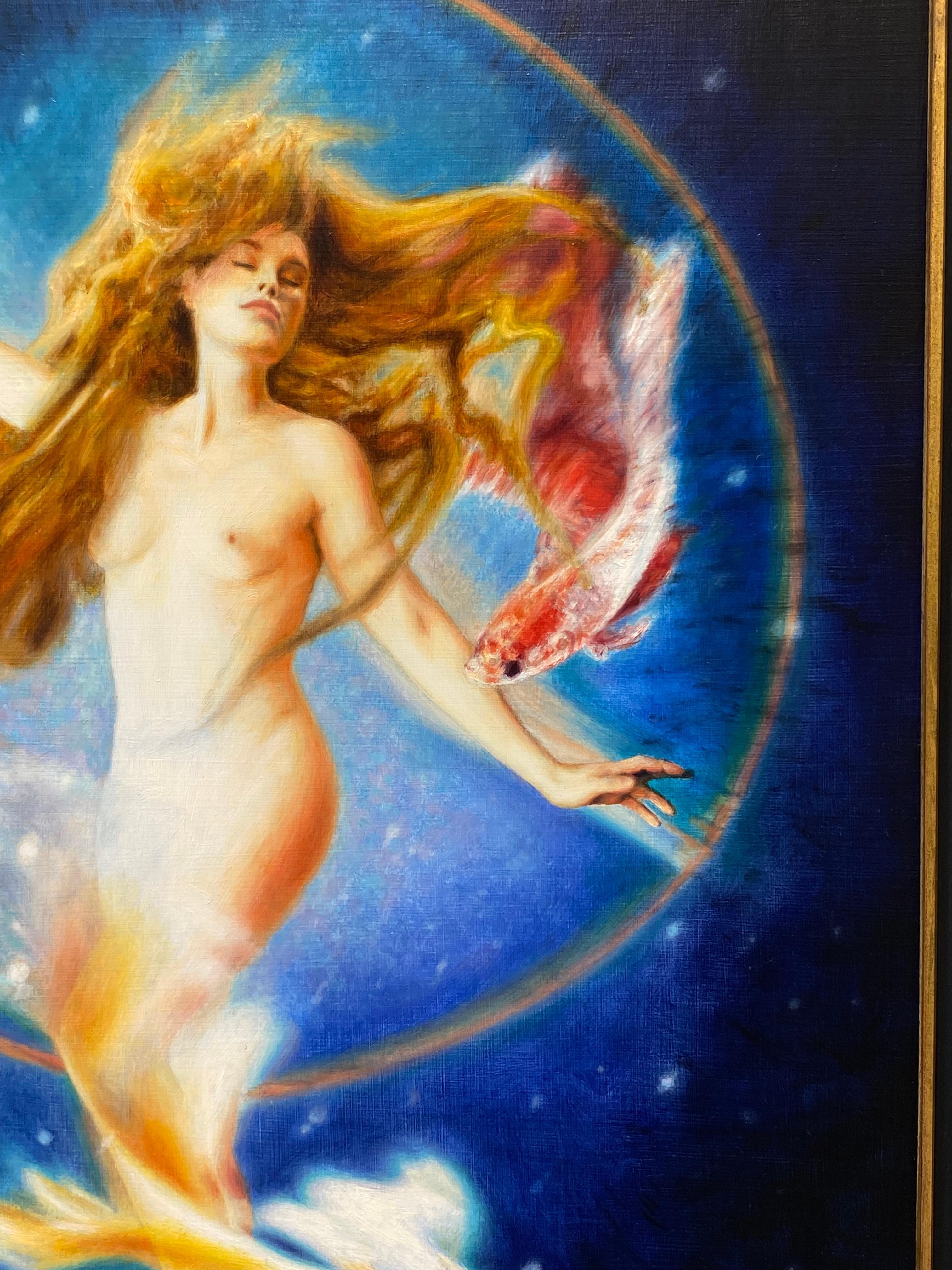 The divine feminine Venus - 21. Jahrhundert Realistisches Gemälde einer Person (Realismus), Painting, von Jeanine Donkers