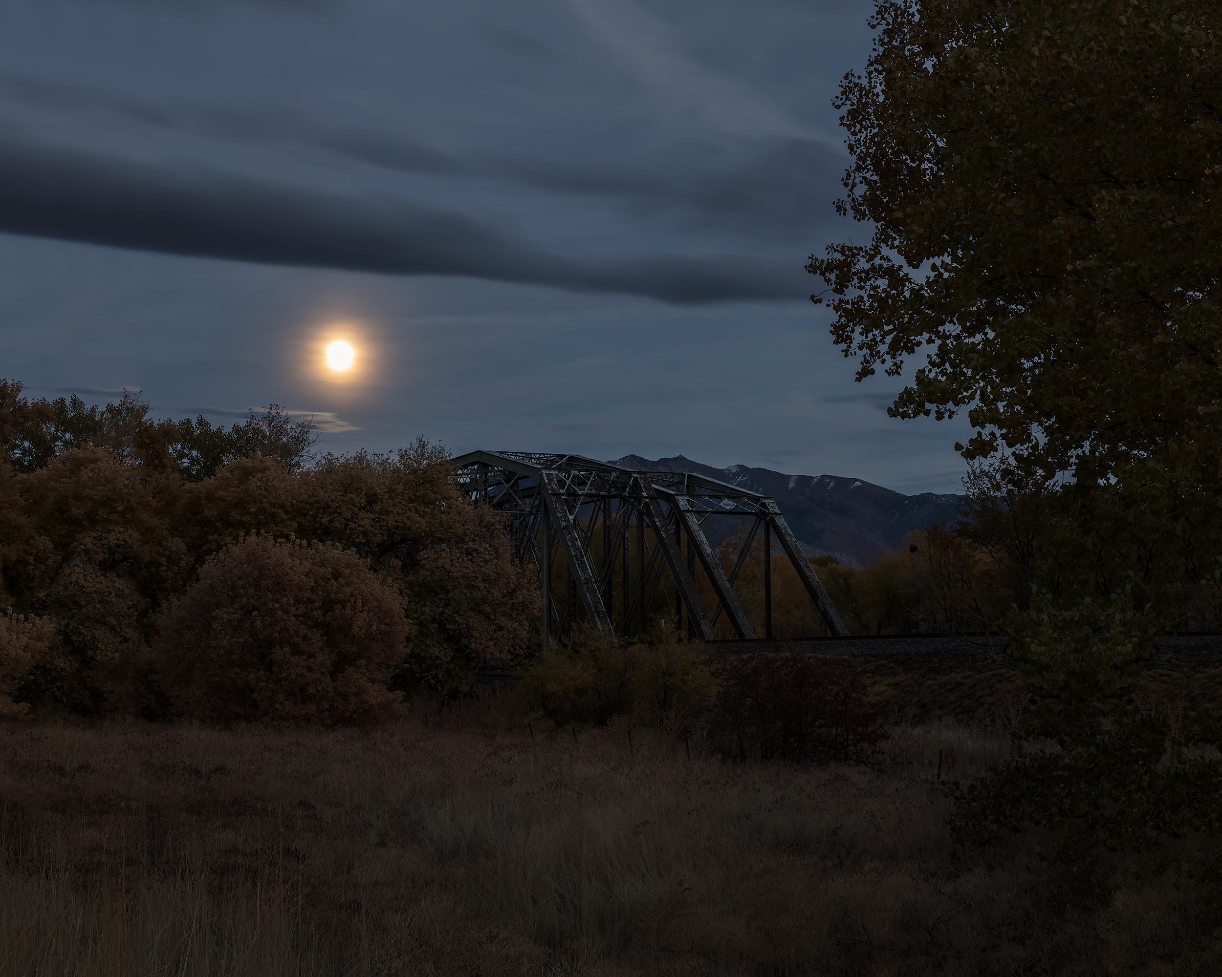 Jeanine Michna-Bales Landscape Photograph - Railroad Trestle Bridge, Montana