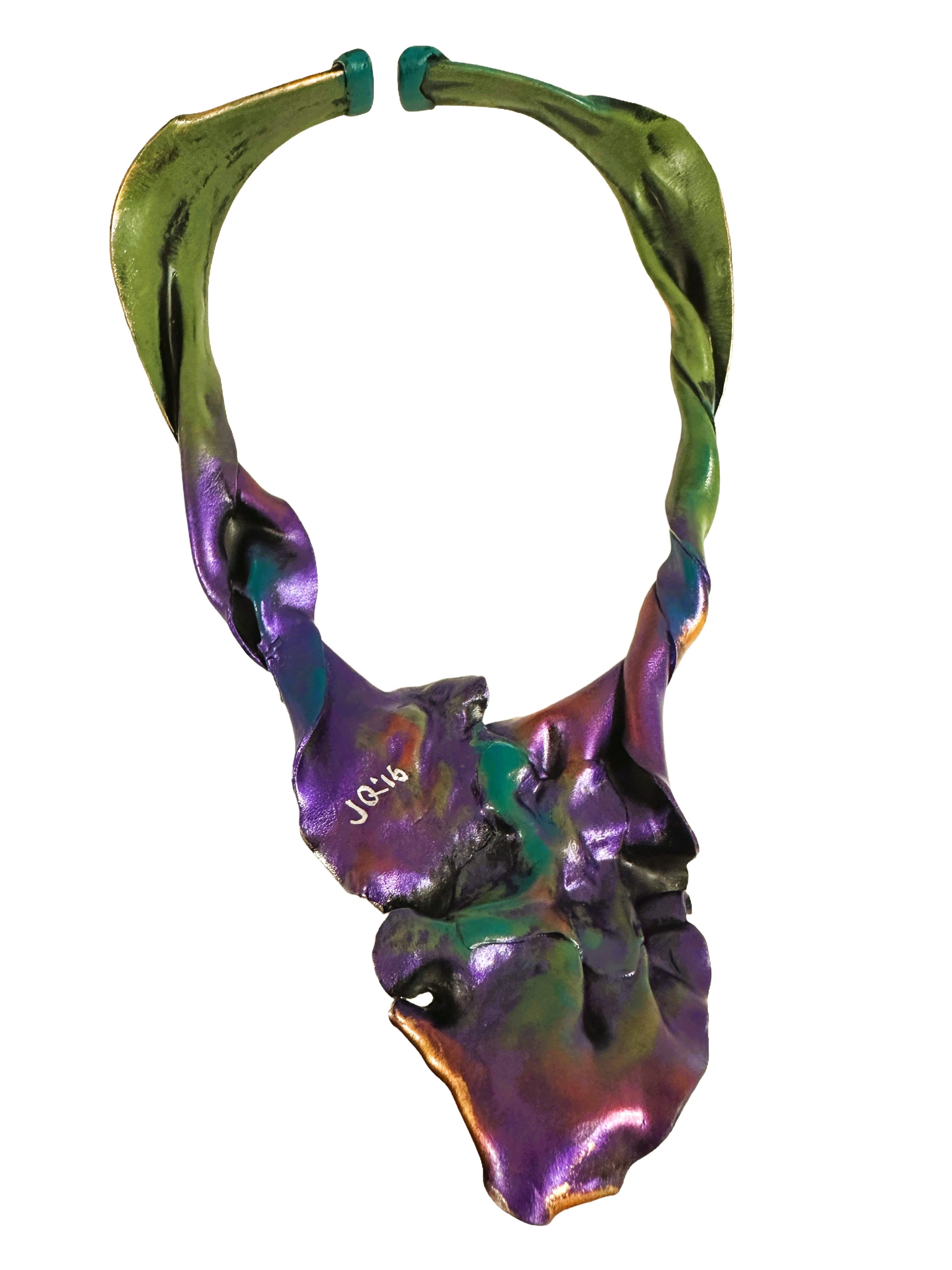 Jeanique Hand Sculpted, Hand Painted Wearable Art - Necklace & Bracelet For Sale 7