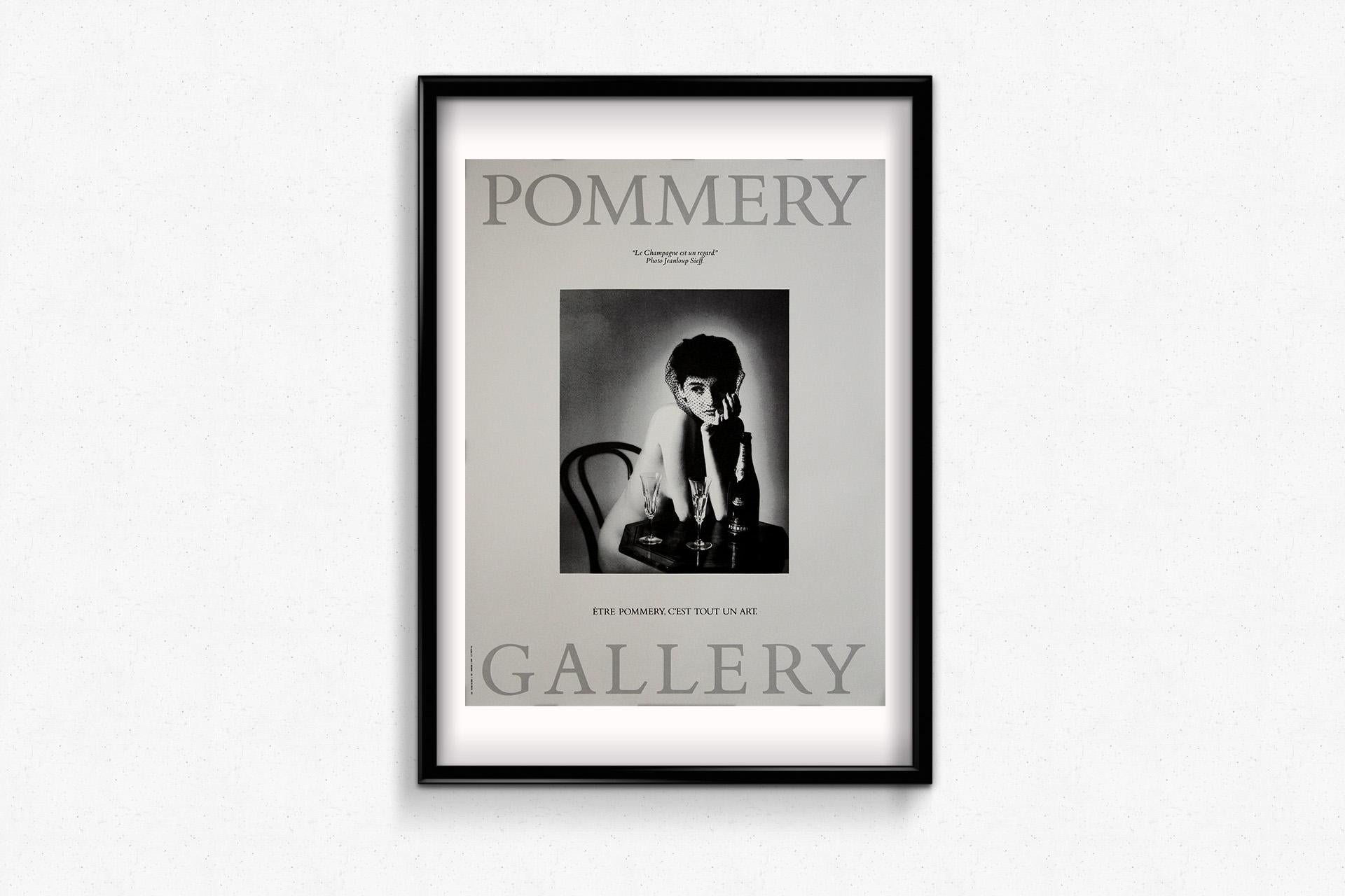 1987 original poster designed by Jeanloup Sieff for Champagne Pommery im Angebot 1
