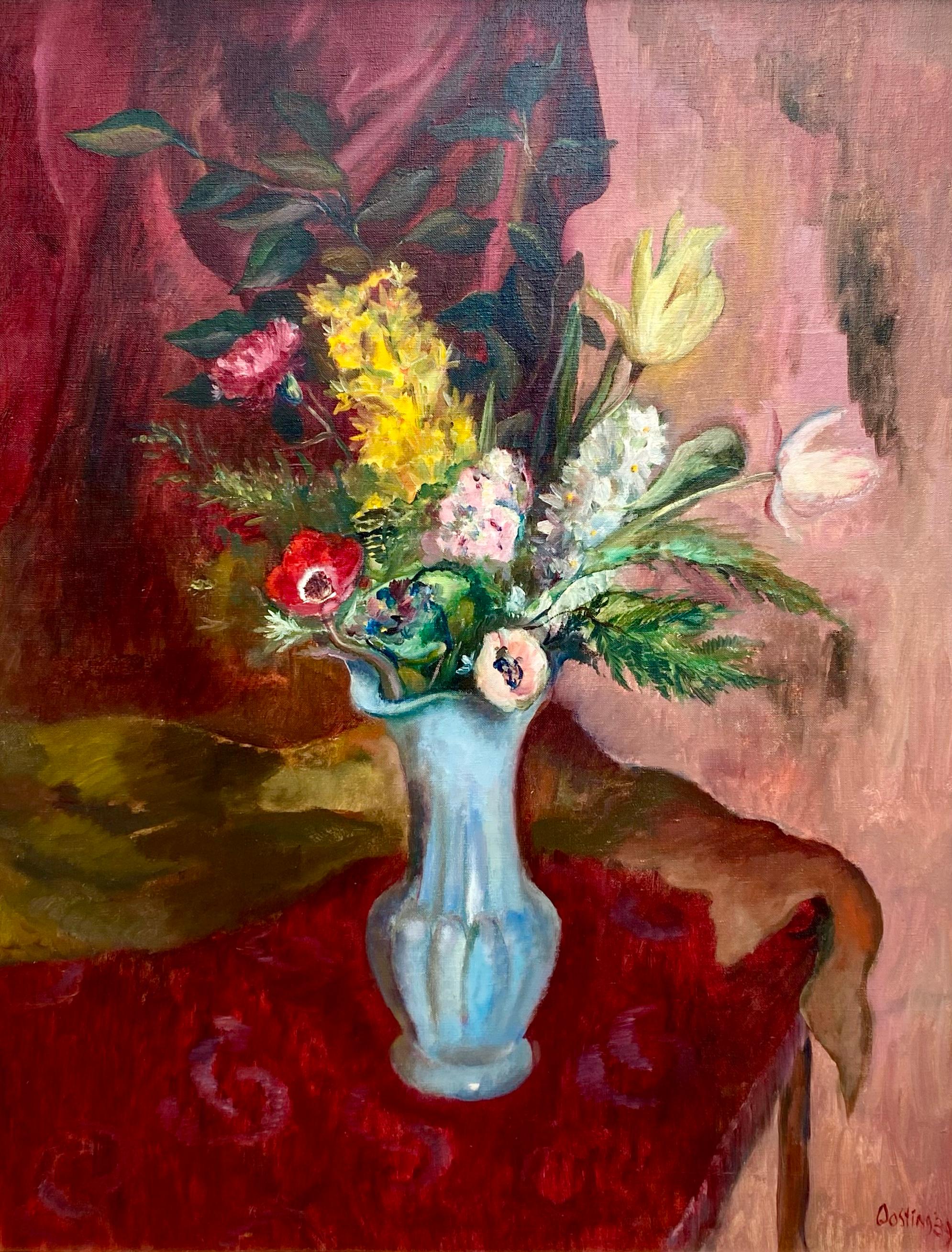 'Spring Flowers in a Vase' by Jeanne Bieruma Oosting, 1898 - 1994, Dutch For Sale 1
