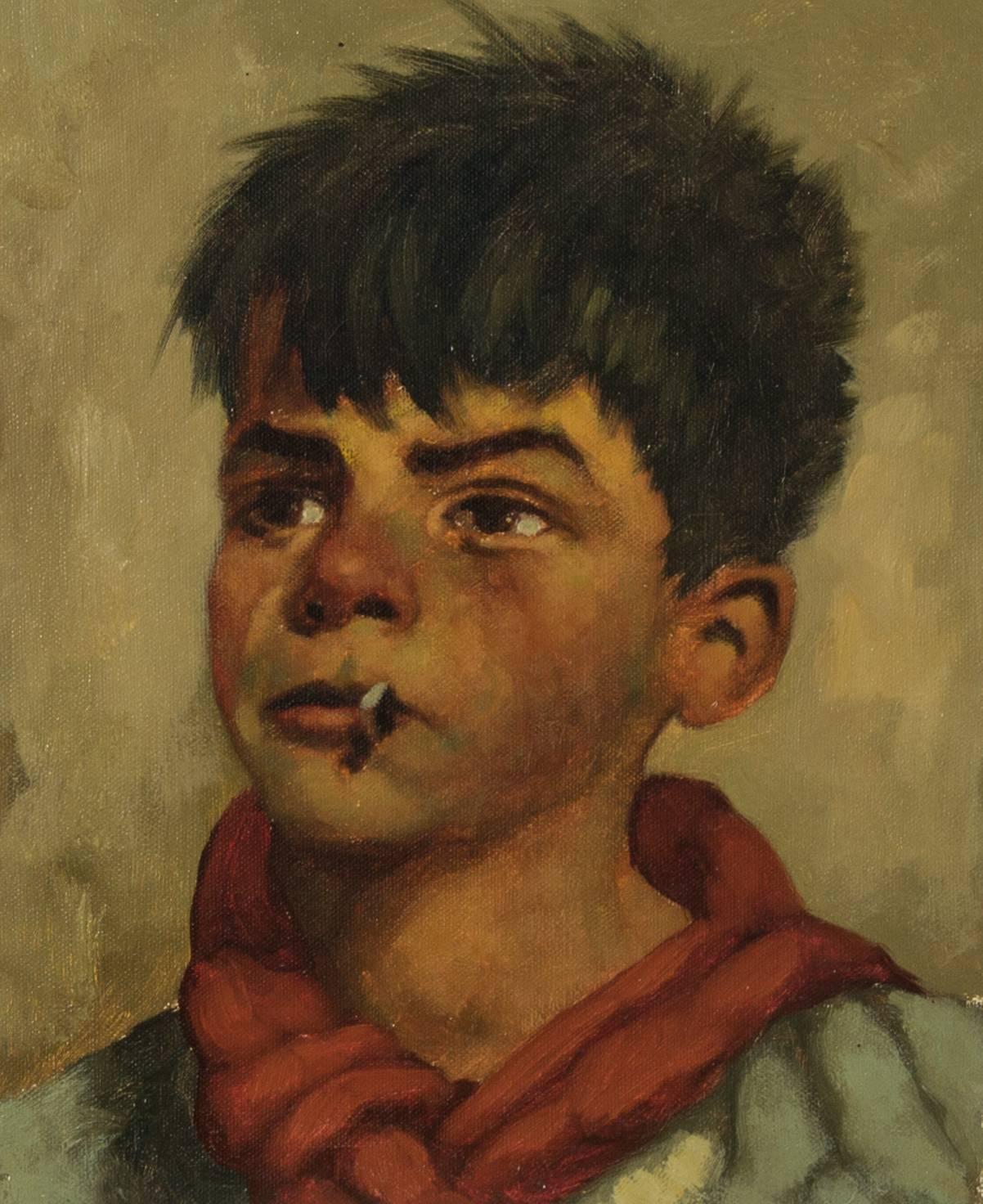 Jeanne Brandsma (1902-1992) - A Pair of Belgian Oils, Portraits of Children 5