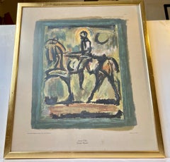 Jeanne D' Arc by Georges Rouault Lithographic Color Print, 1940s New York