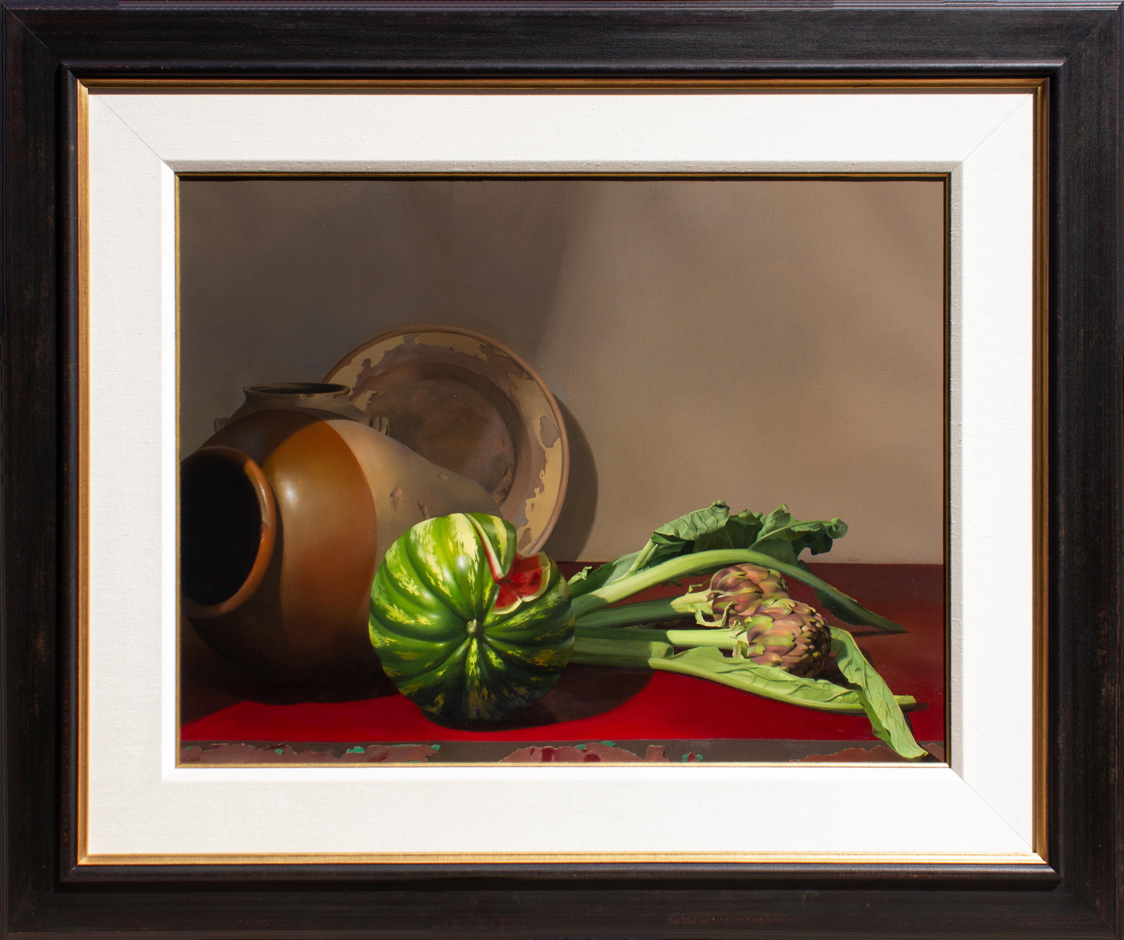 Jeanne Duval Still-Life Painting - Still Life with Artichokes