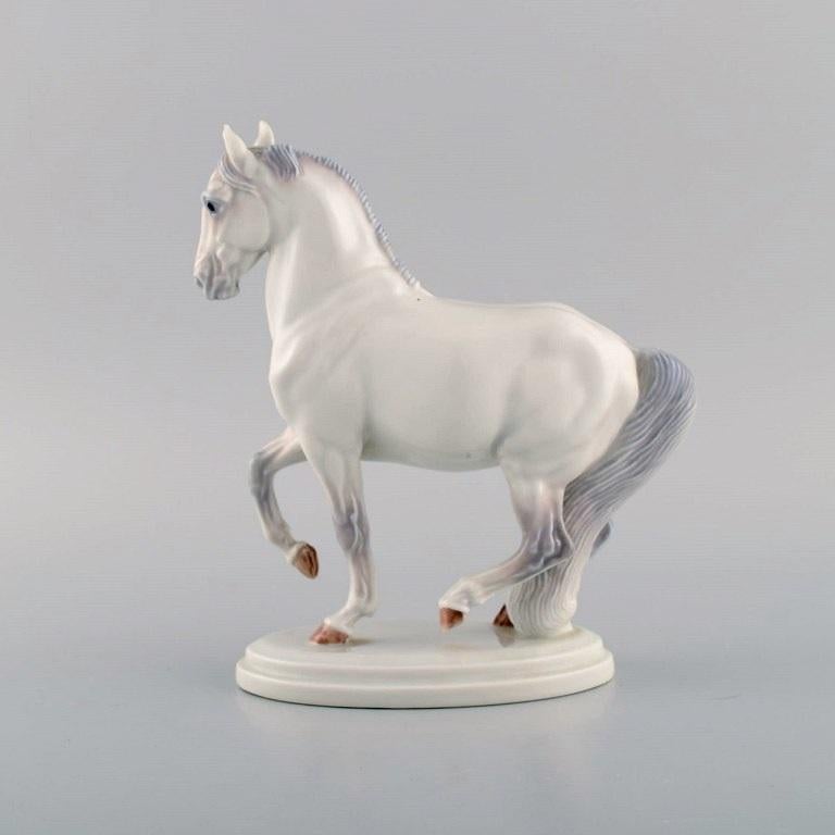Mid-20th Century Jeanne Grut for Royal Copenhagen, Rare Porcelain Figure, Lippizan Horse