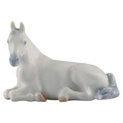Jeanne Grut for Royal Copenhagen, Rare Porcelain Figurine, White Foal, 1970s