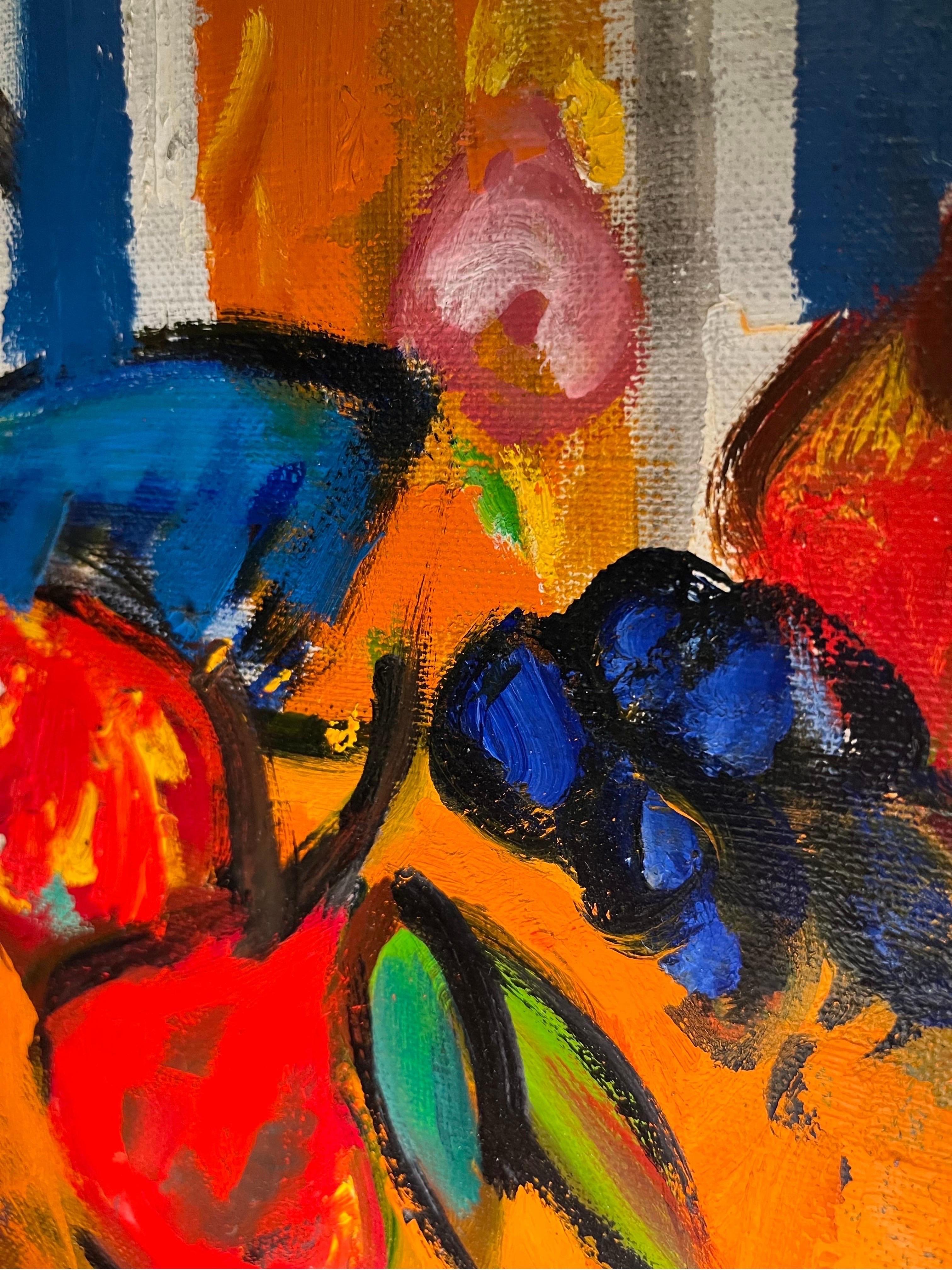 Ananas di Jeanne Laillard - Olio su tela 38x46cm in vendita 5