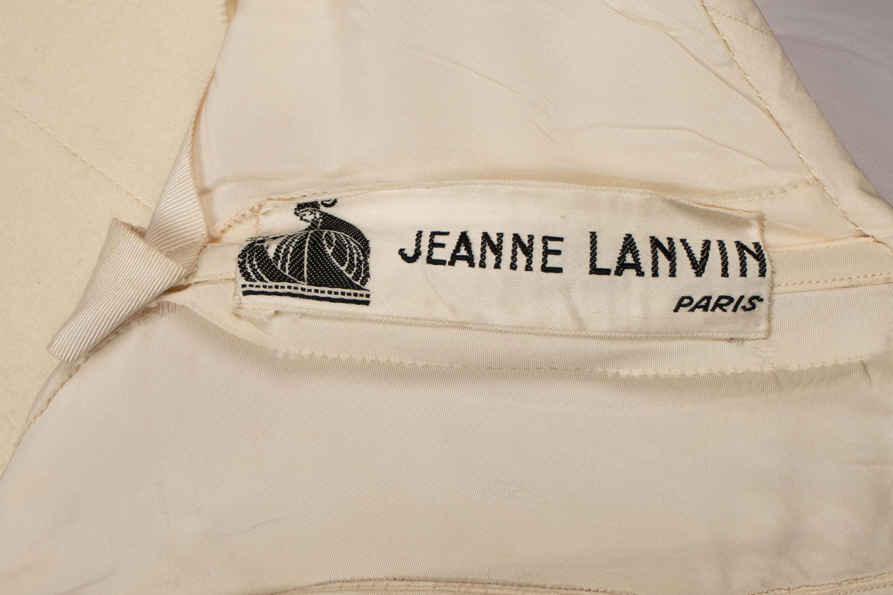 Vestido de Alta Costura Jeanne Lanvin en venta 8