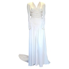 Jeanne Lanvin Haute Couture Ivory Silk Crepe Wedding Gown, France, circa 1943