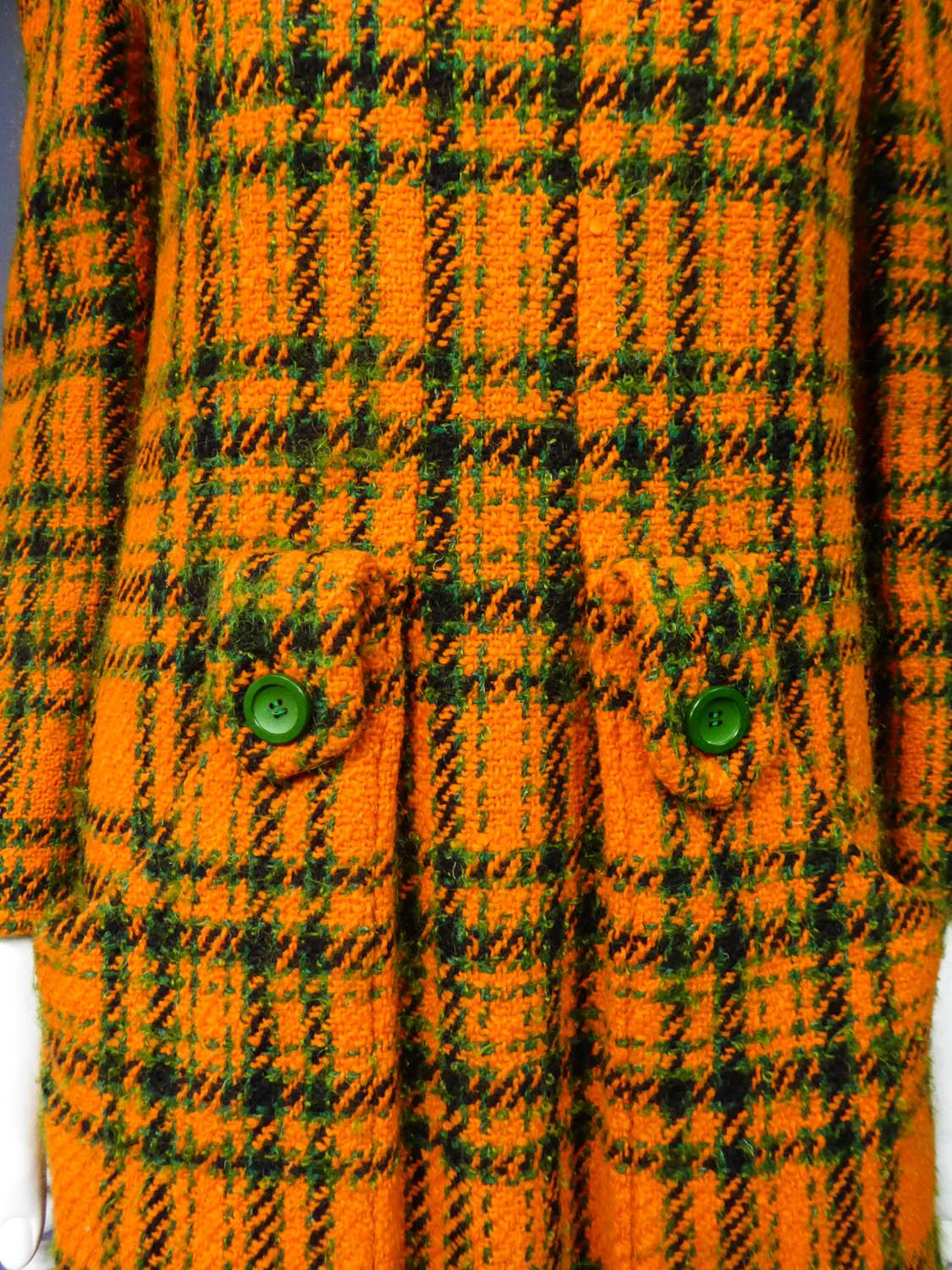 A Jeanne Lanvin Mini Dress Demi Couture in Scottish Tartan Circa 1968/1970 1