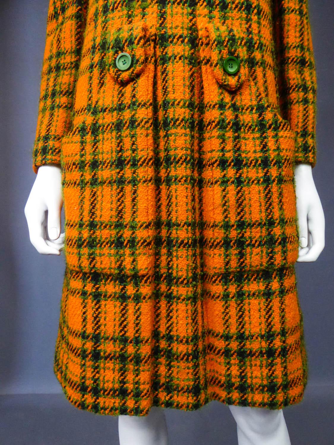 A Jeanne Lanvin Mini Dress Demi Couture in Scottish Tartan Circa 1968/1970 2