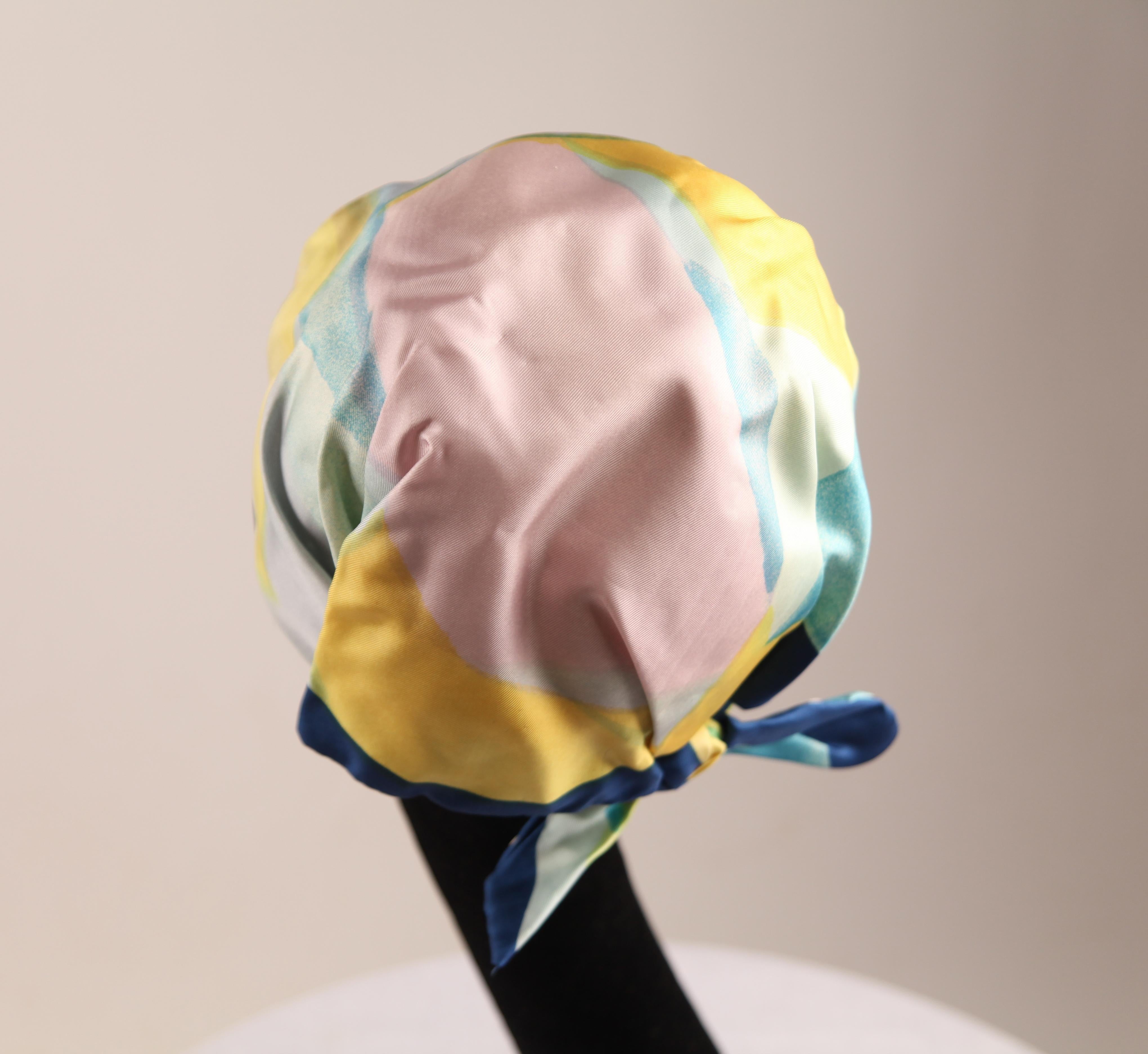 Women's Jeanne Lanvin pleated silk turban hat, c. 1960s