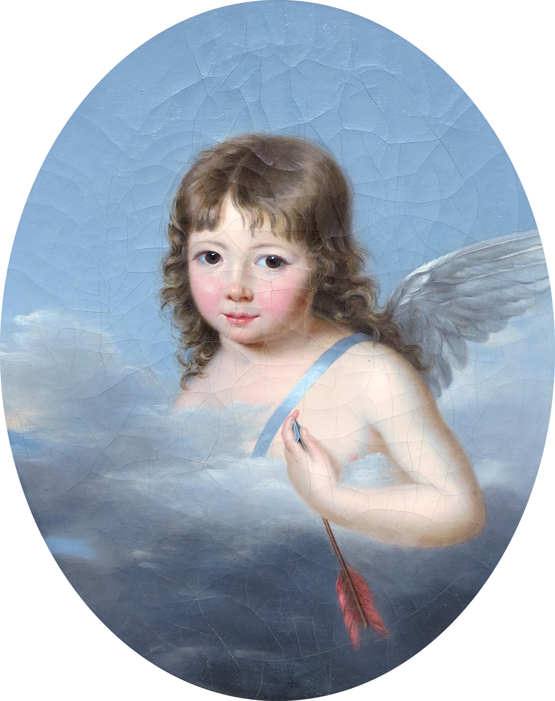 Cupid holding his arrow - Painting by Jeanne-Élisabeth CHAUDET