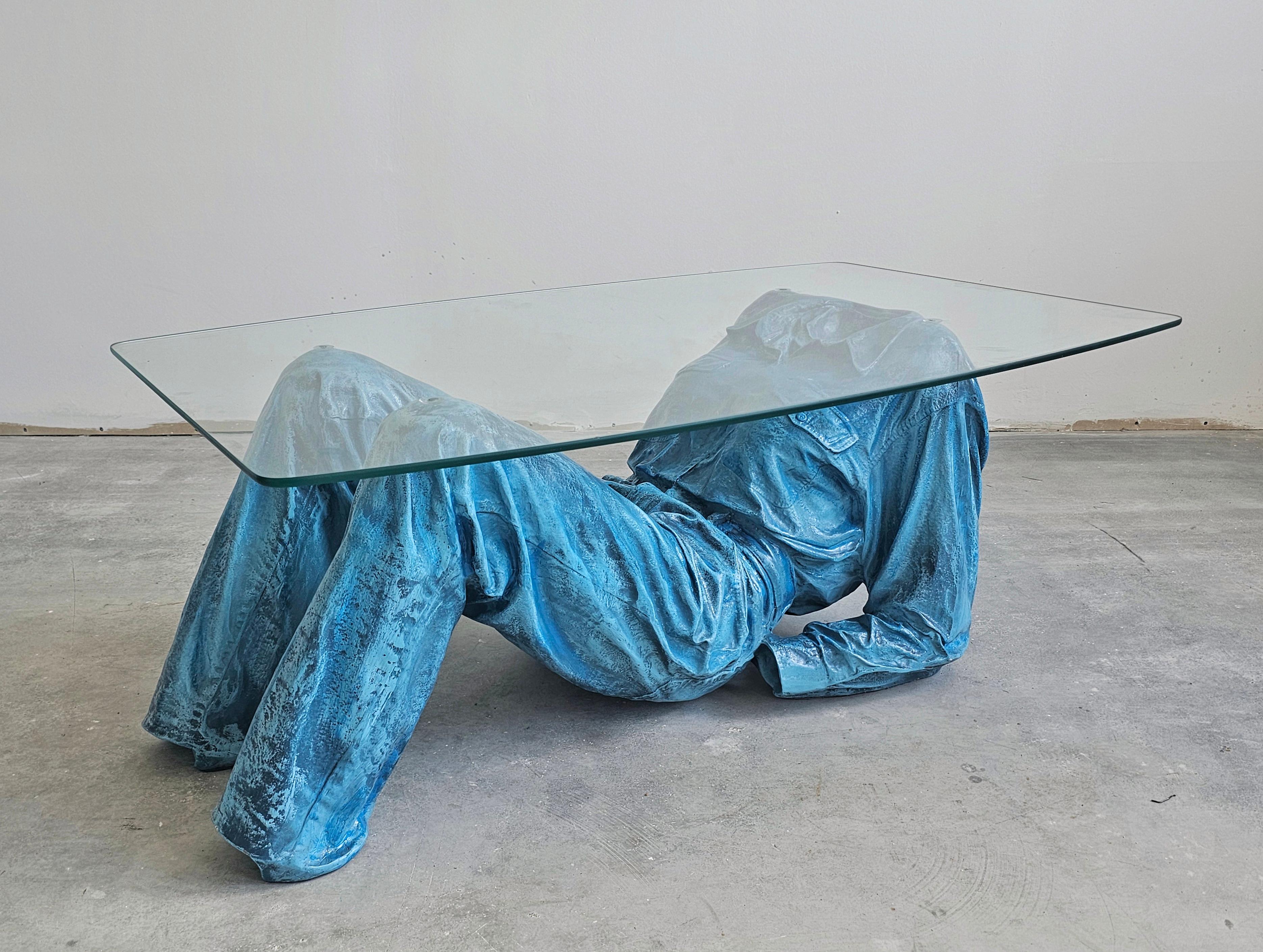 Verre Table basse inspirée de Jeanne Pierre Picheny, France, années 1980 en vente